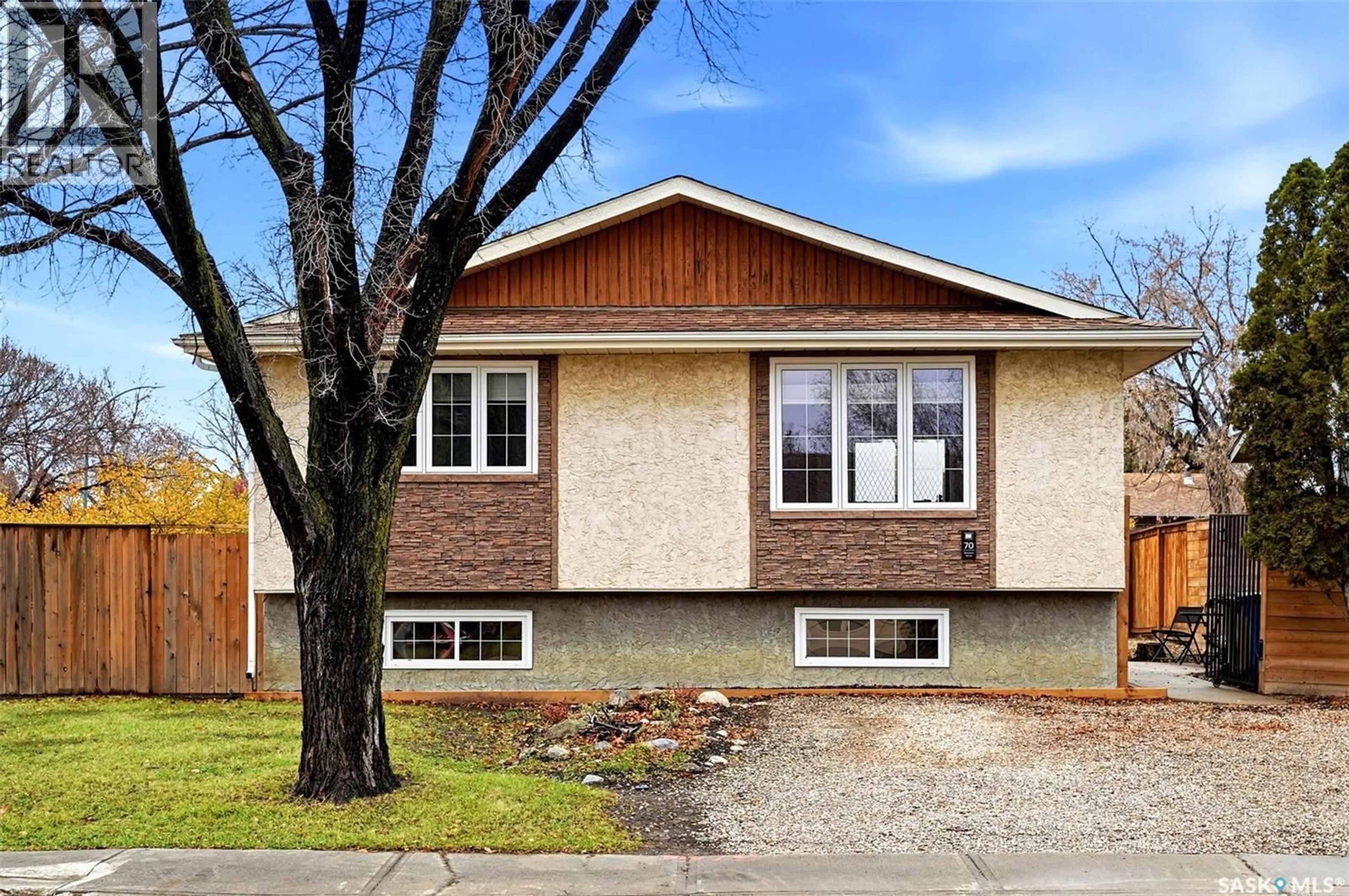 Home with brick exterior material, street for 70 SHERMAN ROAD, Regina Saskatchewan S4X2R8