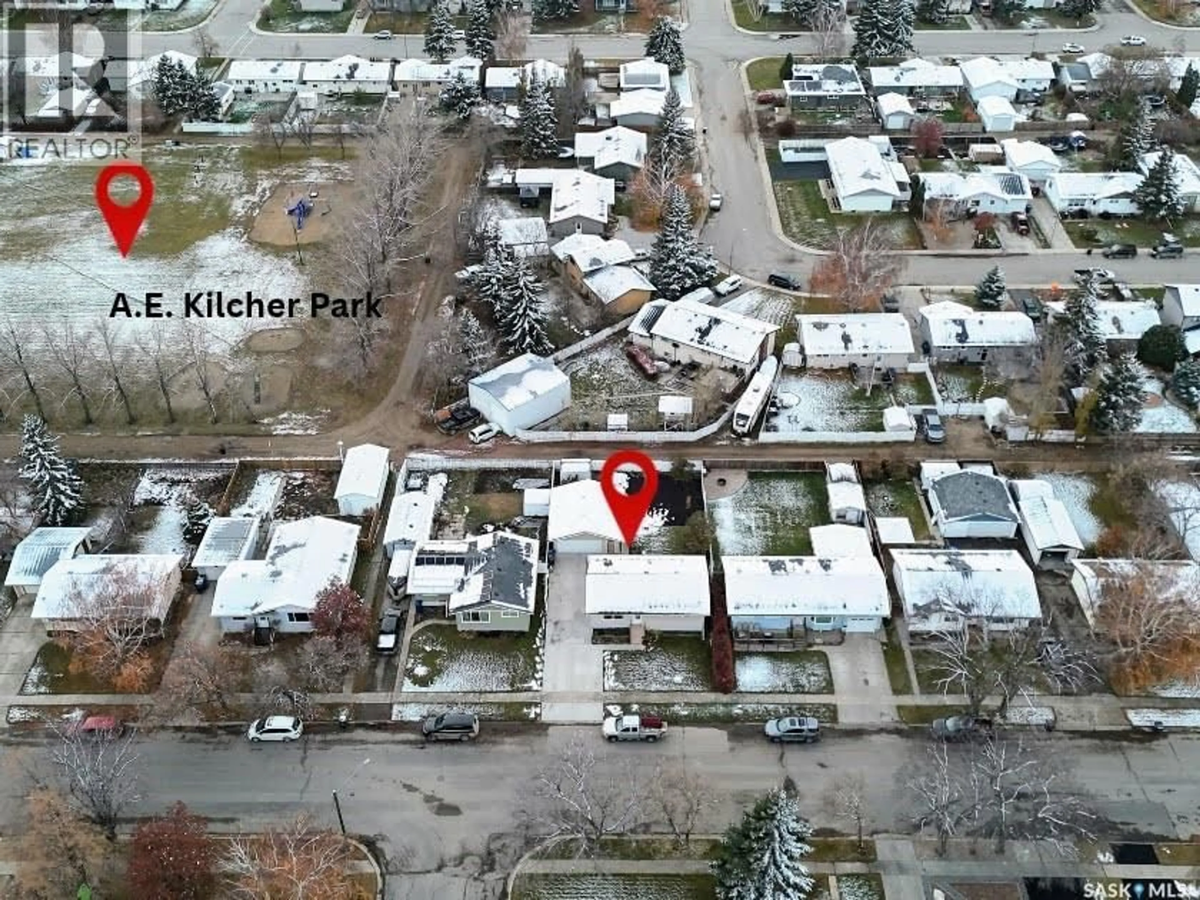 A pic from outside/outdoor area/front of a property/back of a property/a pic from drone, street for 1005 14TH STREET, Humboldt Saskatchewan S0K2A0