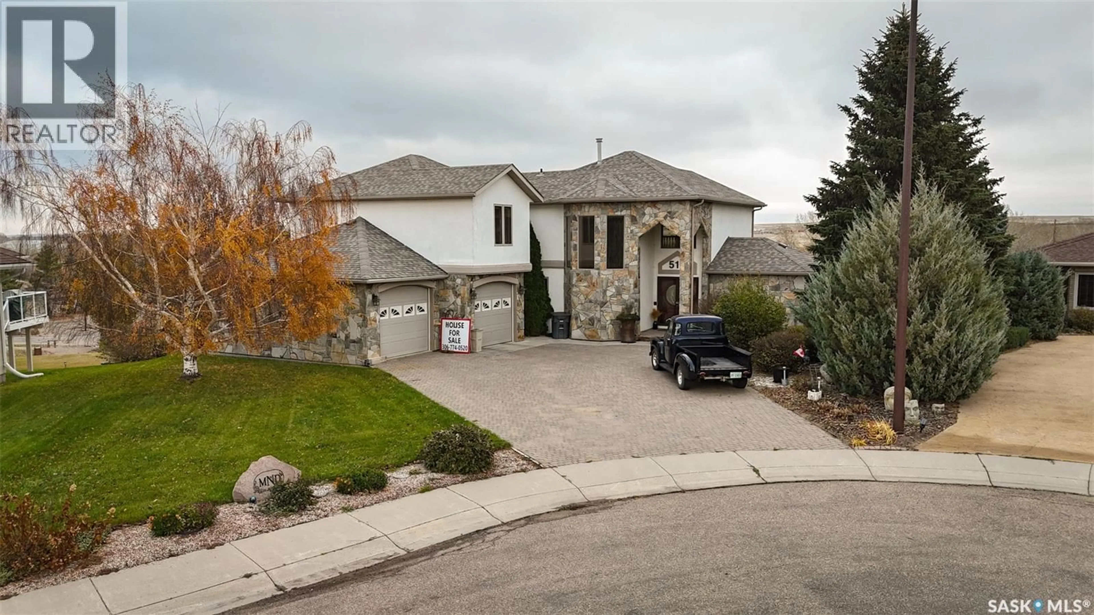 Home with brick exterior material, street for 515 ASPEN DRIVE, Swift Current Saskatchewan S9H5E3