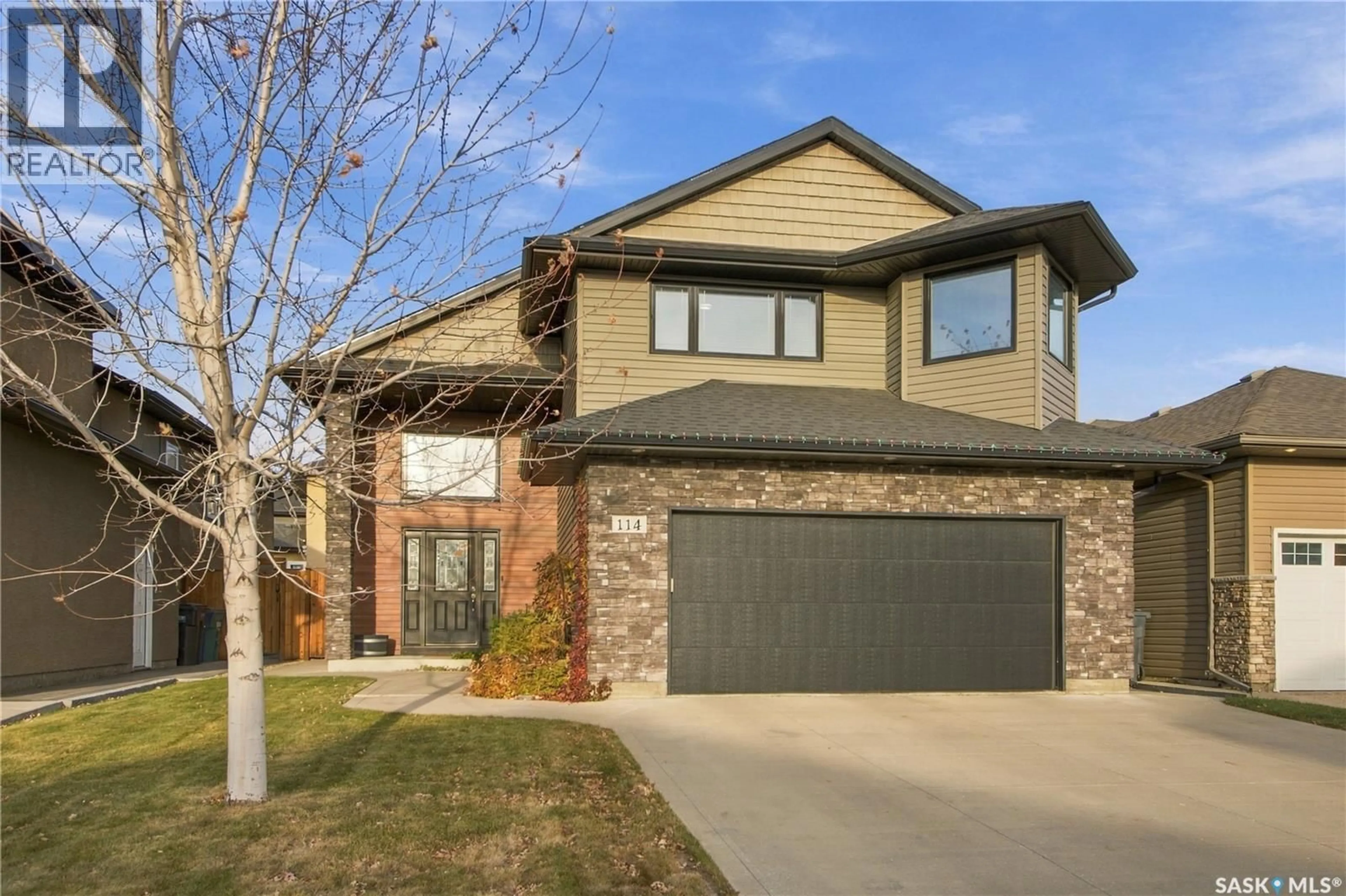 Home with brick exterior material, street for 114 STEFANIUK CRESCENT, Saskatoon Saskatchewan S7W0H6