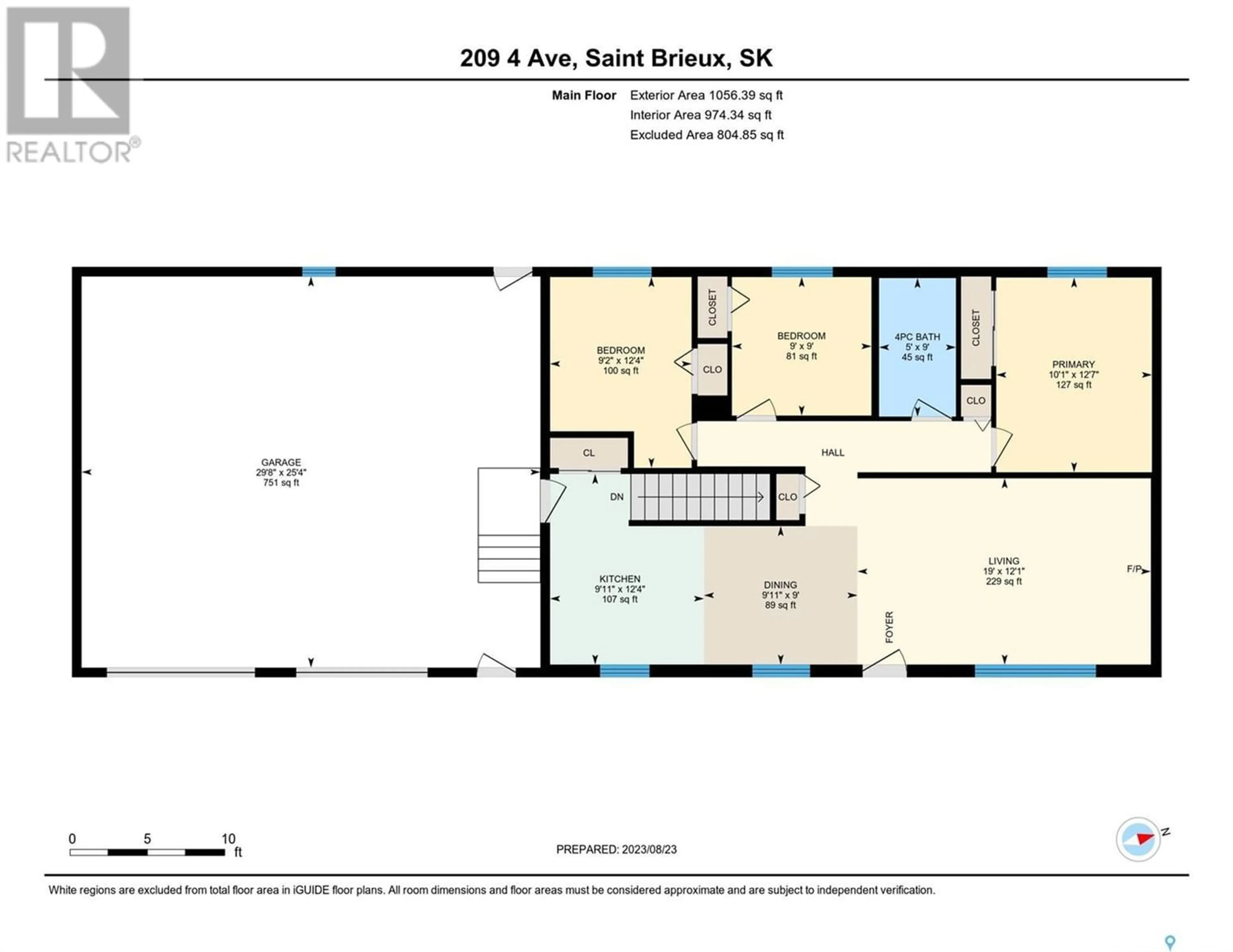 Floor plan for 209 4th AVENUE S, St. Brieux Saskatchewan S0K3V0