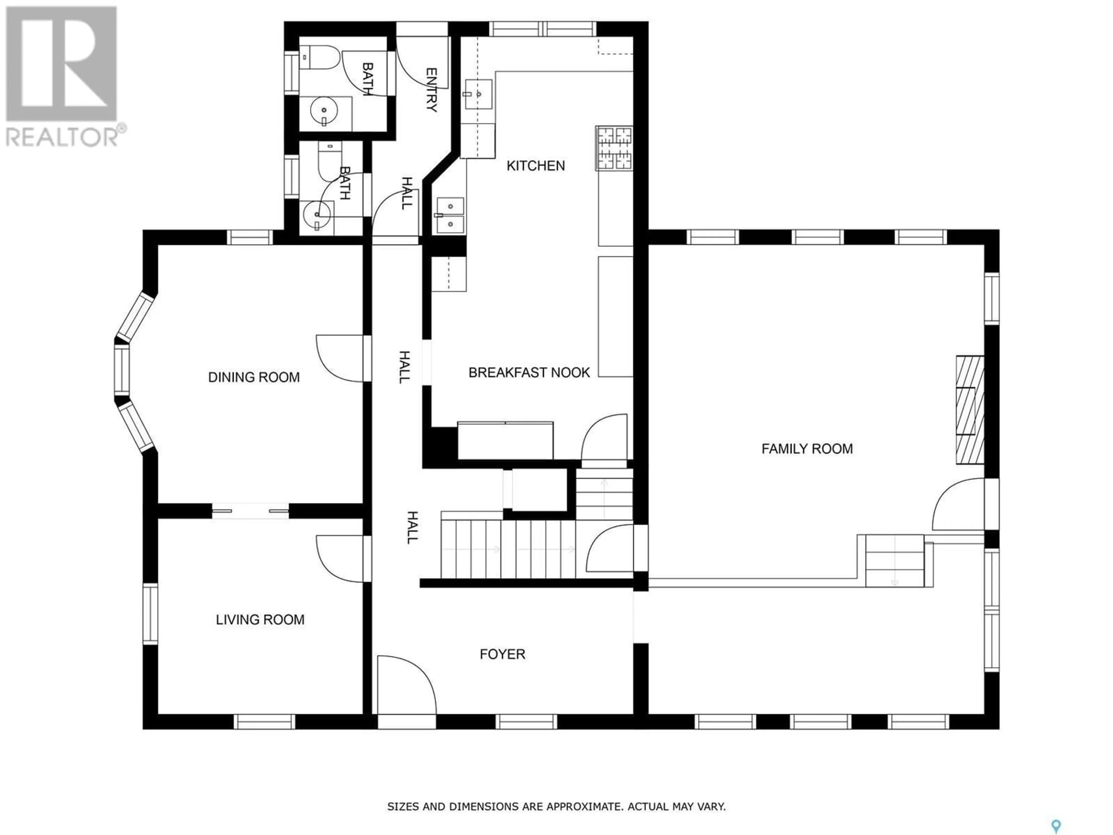 Floor plan for Burns House Acreage, Norton Rm No. 69 Saskatchewan S0C2C0