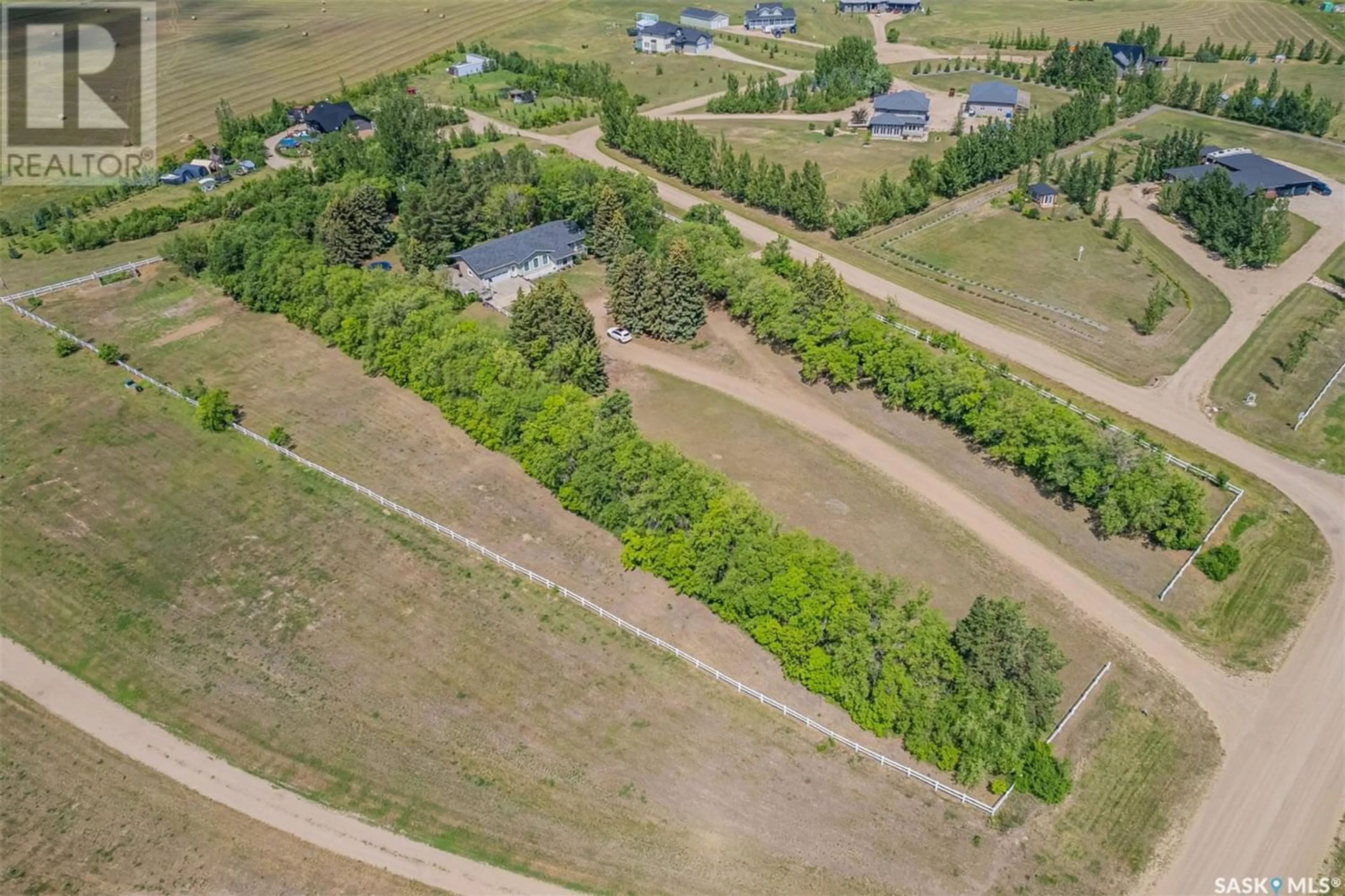 Fenced yard for Drimus Acreage- Sitina Estates, Vanscoy Rm No. 345 Saskatchewan S7K3J6