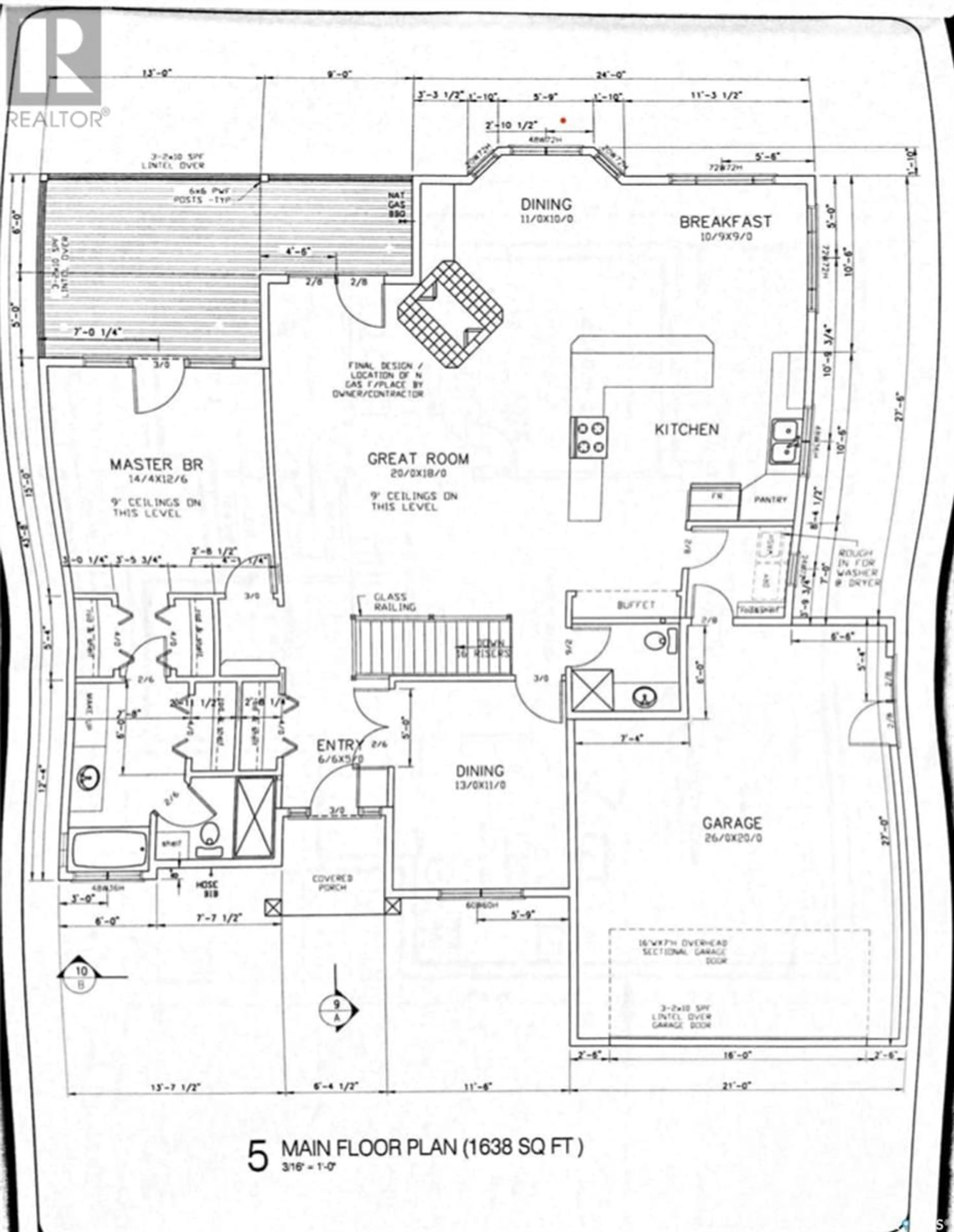 Floor plan for 57 Estates Drive, Elk Ridge Saskatchewan S0J2Y0