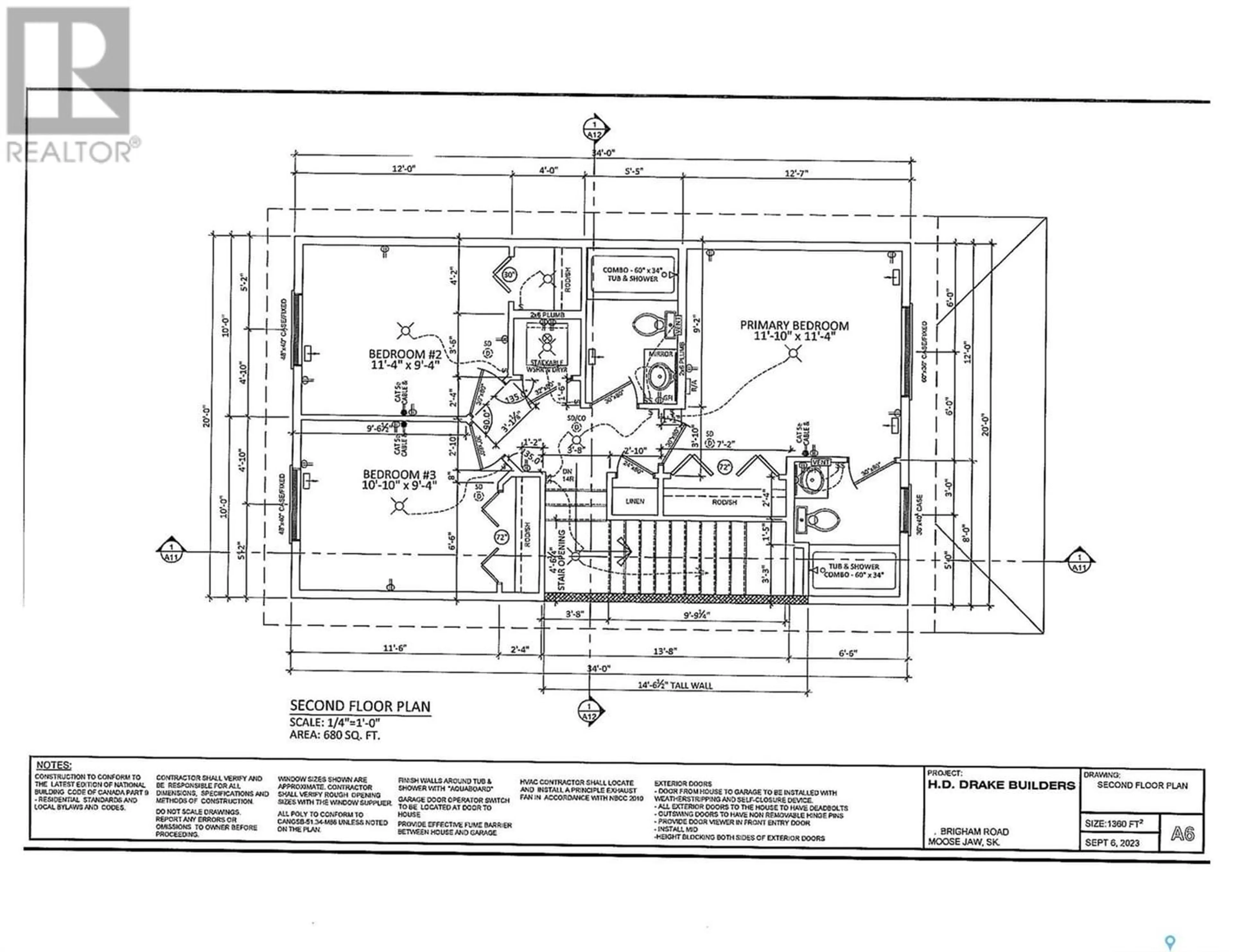 Floor plan for 48 Brigham ROAD, Moose Jaw Saskatchewan S6K0A7