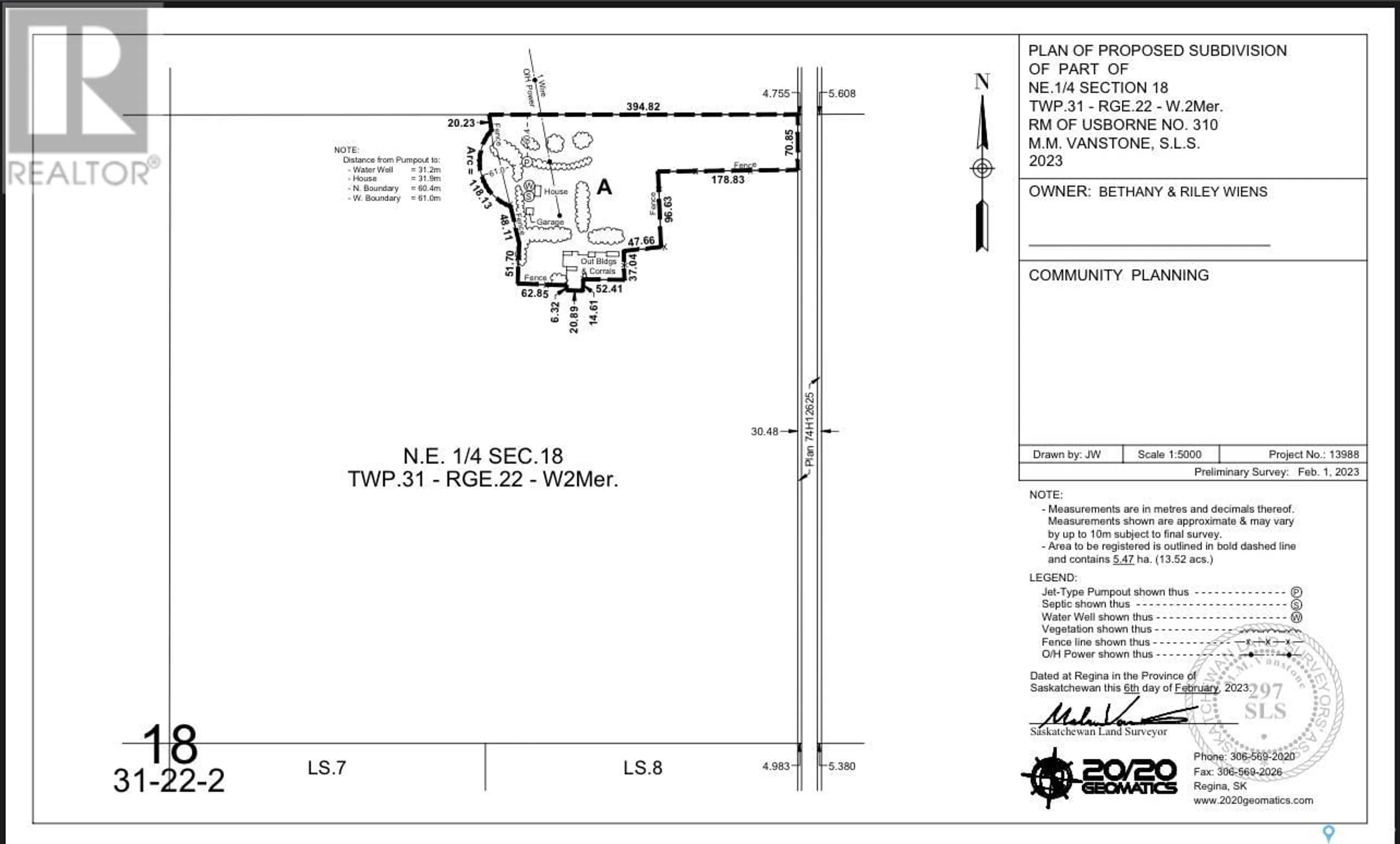 Floor plan for Wiens Acreage, Usborne Rm No. 310 Saskatchewan S0K2R0