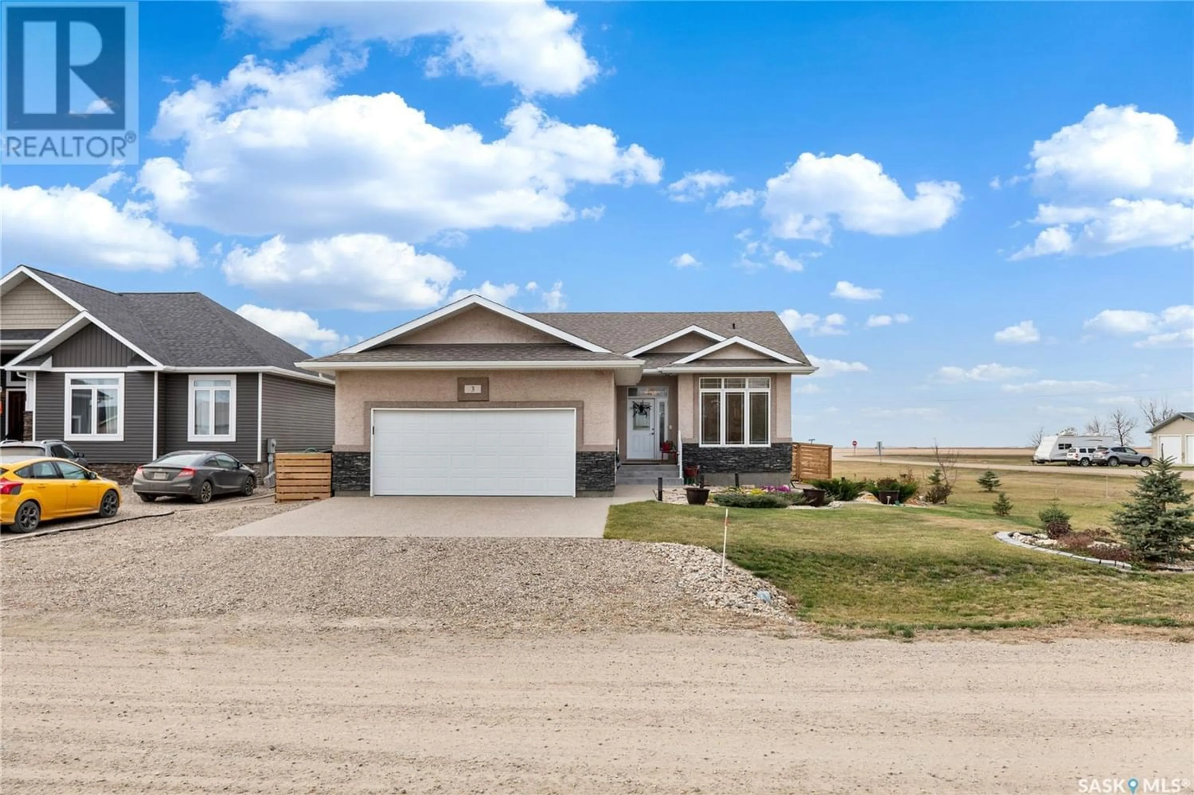 Frontside or backside of a home for 3 Matthew AVENUE, Kronau Saskatchewan S0G2T0