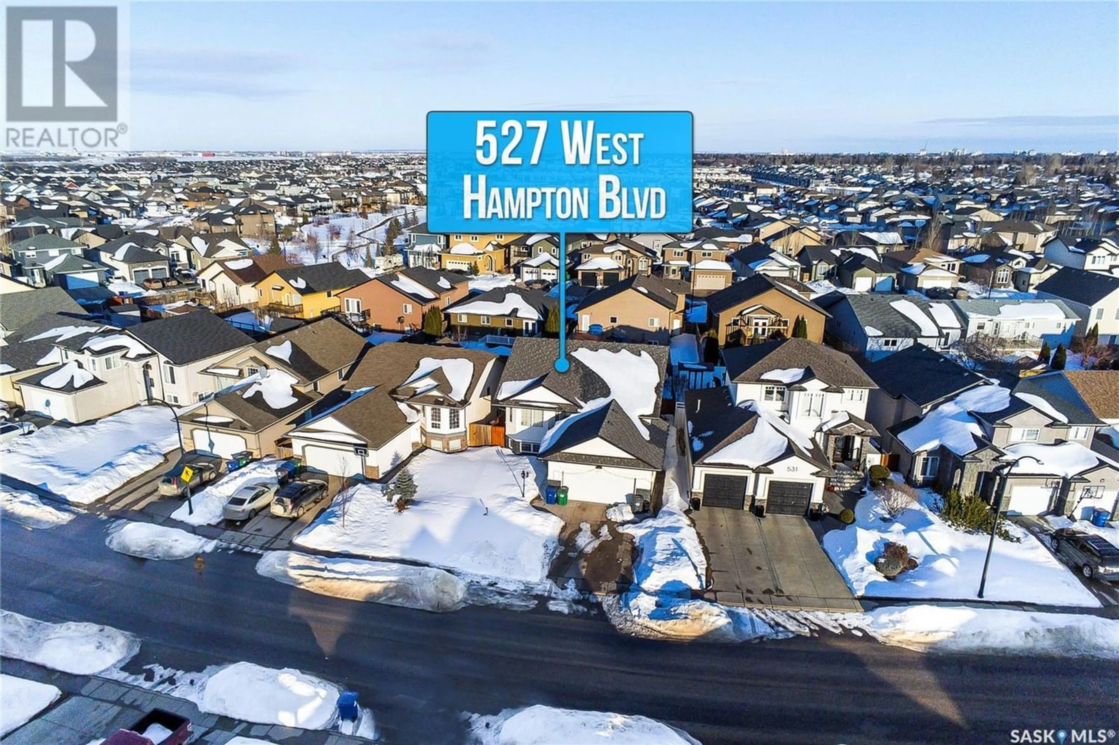 Street view for 527 West Hampton BOULEVARD, Saskatoon Saskatchewan S7R0B4