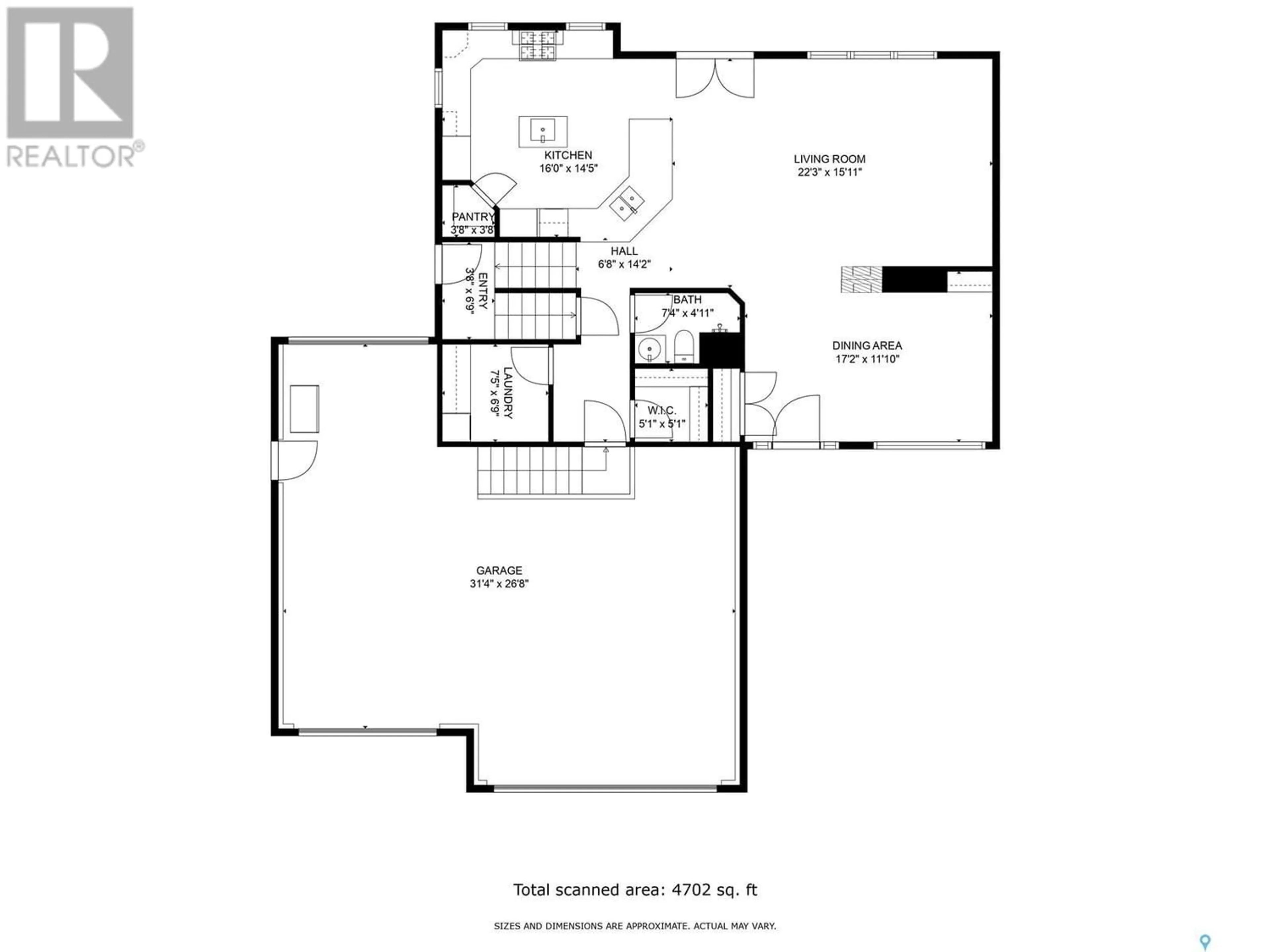 Floor plan for 6037 Eagles COVE, Regina Saskatchewan S4X0H5