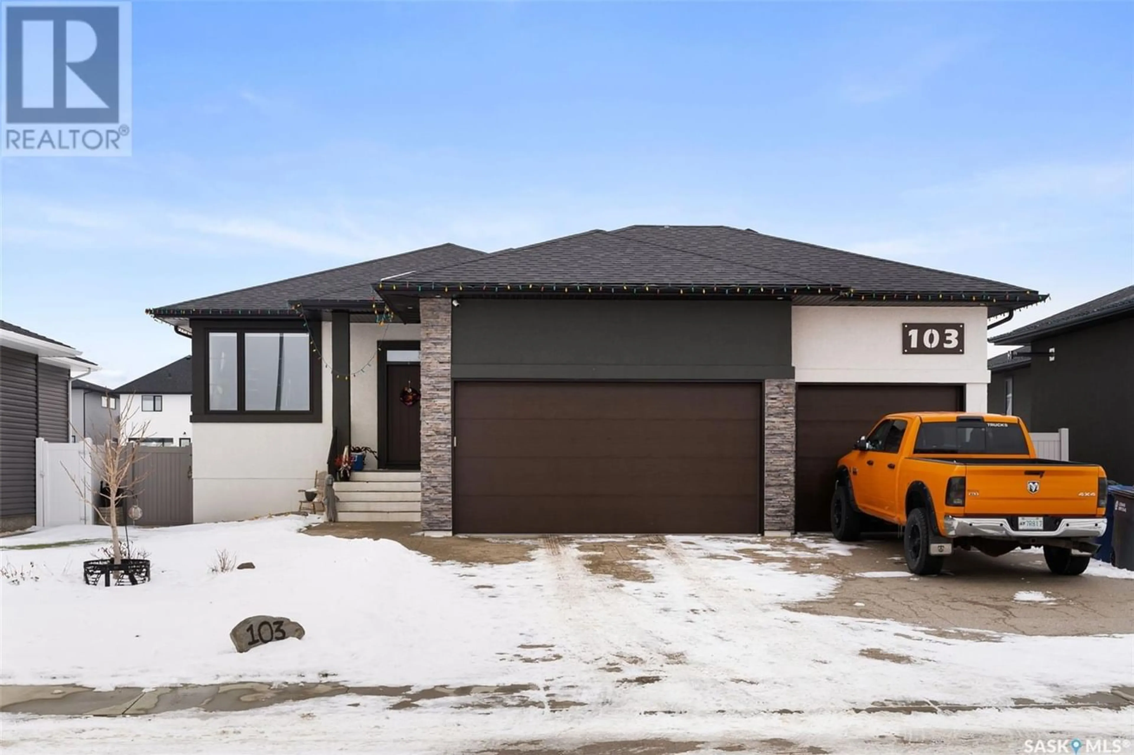 Frontside or backside of a home for 103 Vestor DRIVE, Pilot Butte Saskatchewan S0G3Z0