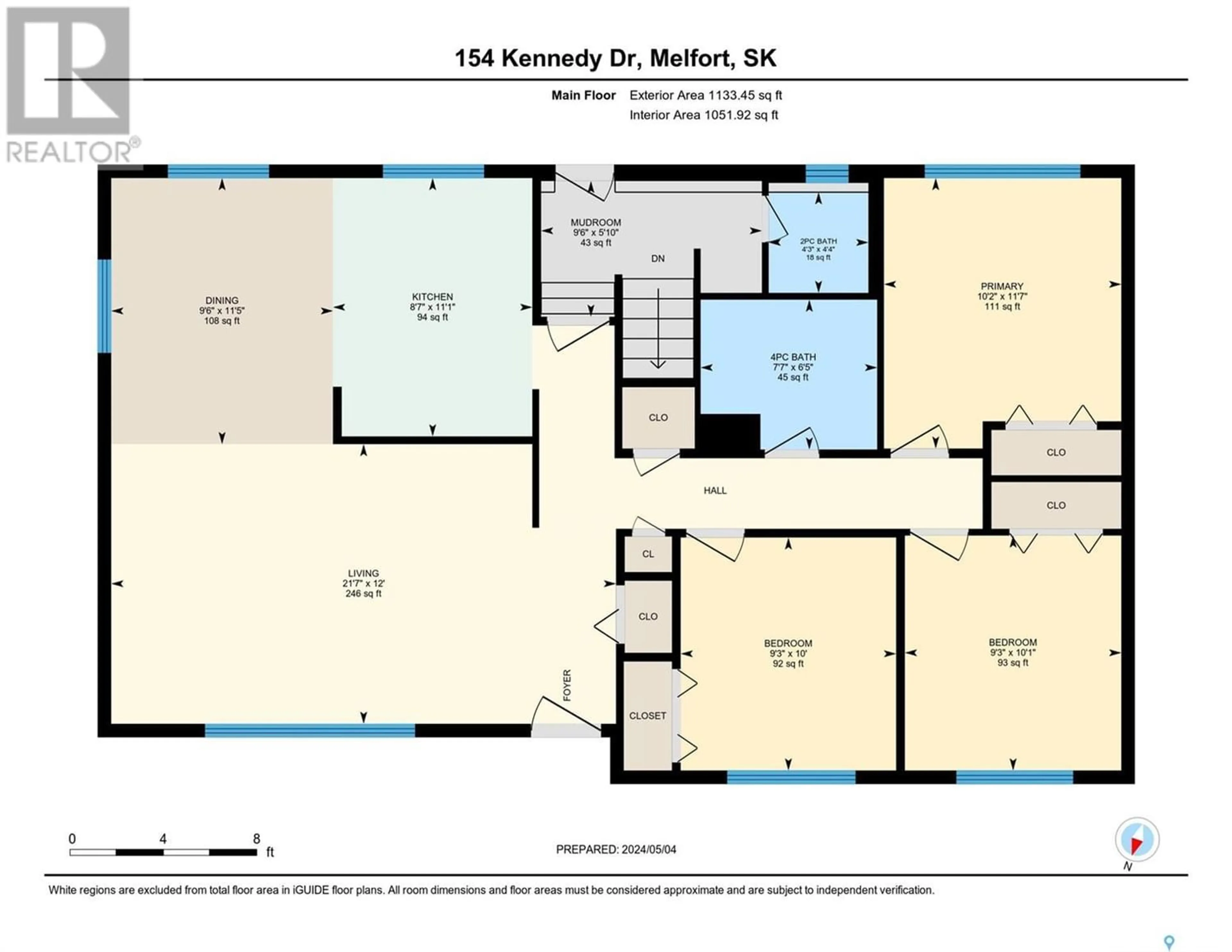 Floor plan for 154 Kennedy DRIVE, Melfort Saskatchewan S0E1A0