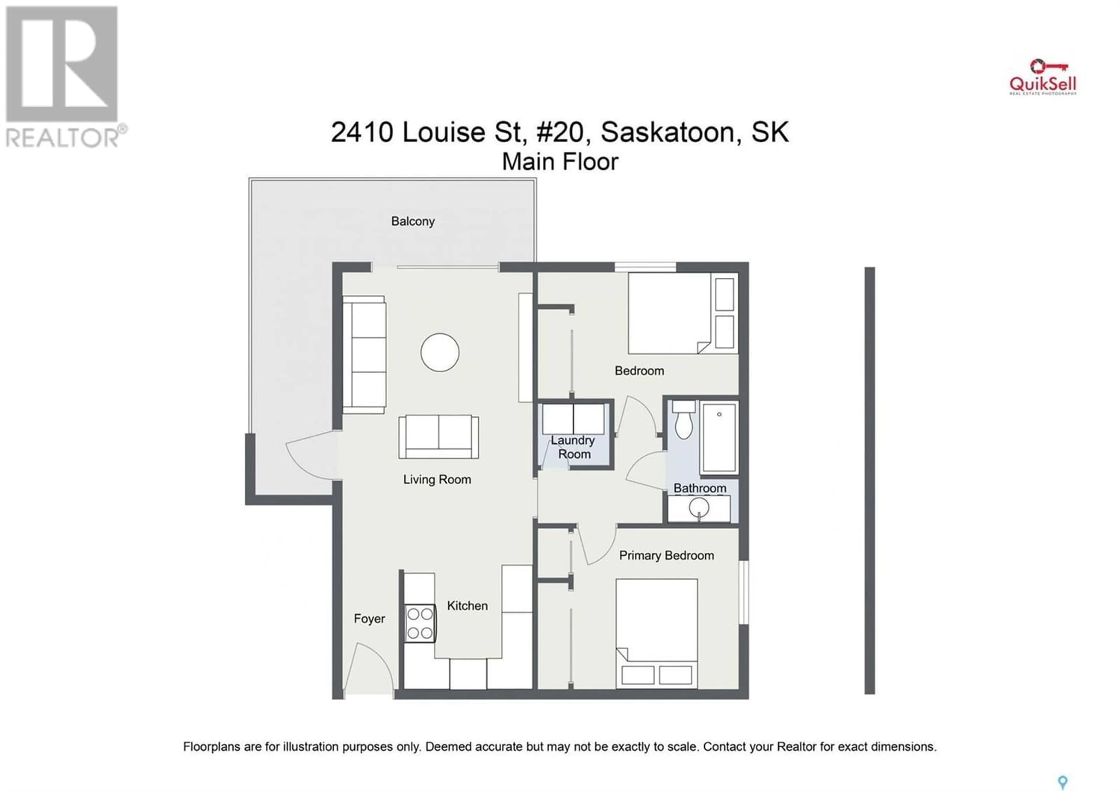 Floor plan for 20 2410 Louise STREET, Saskatoon Saskatchewan S7J3L8