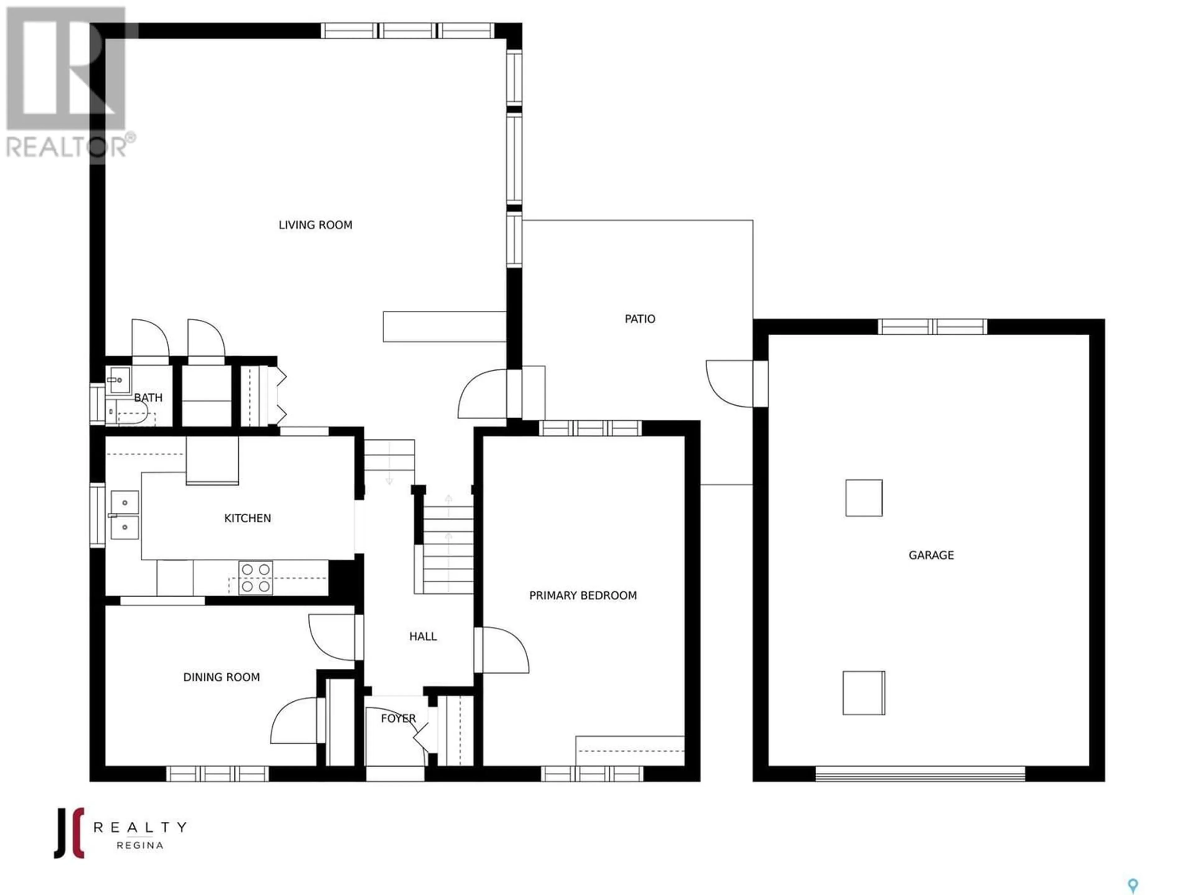 Floor plan for 161 Halifax STREET N, Regina Saskatchewan S4R2W5