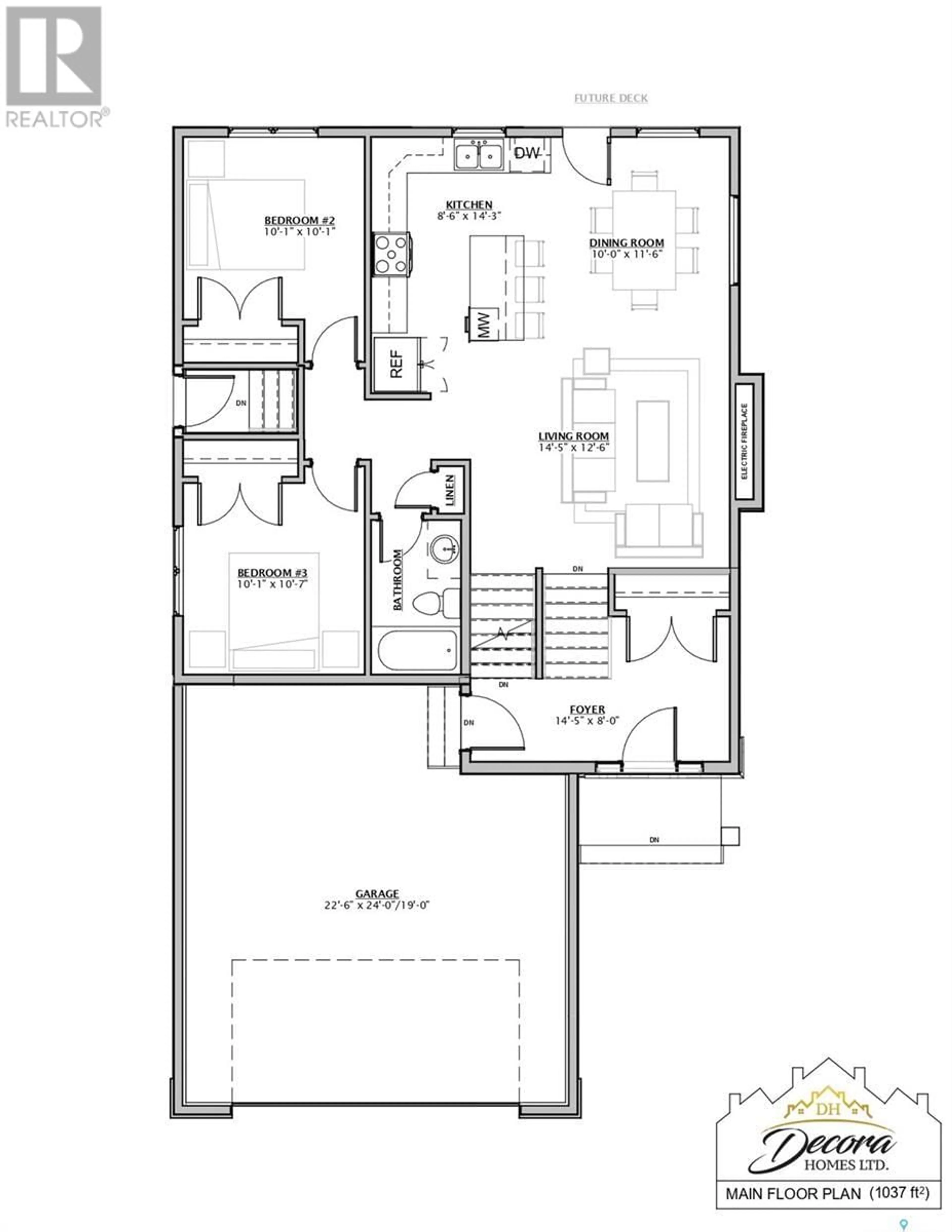 Floor plan for 107 Mazurek CRESCENT, Saskatoon Saskatchewan S7V1S1