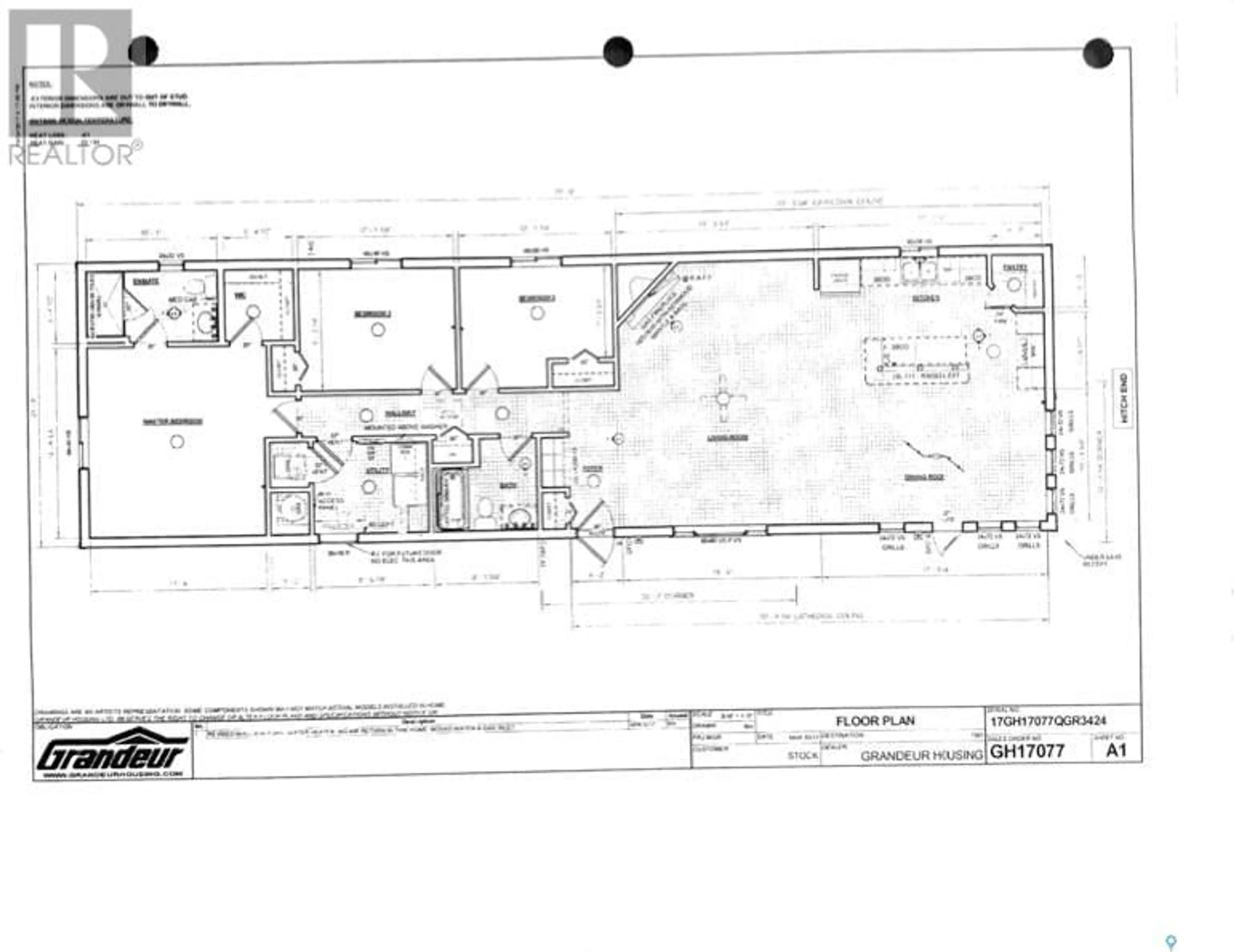 Floor plan for 4 Pine DRIVE, Candle Lake Saskatchewan S0J3E0