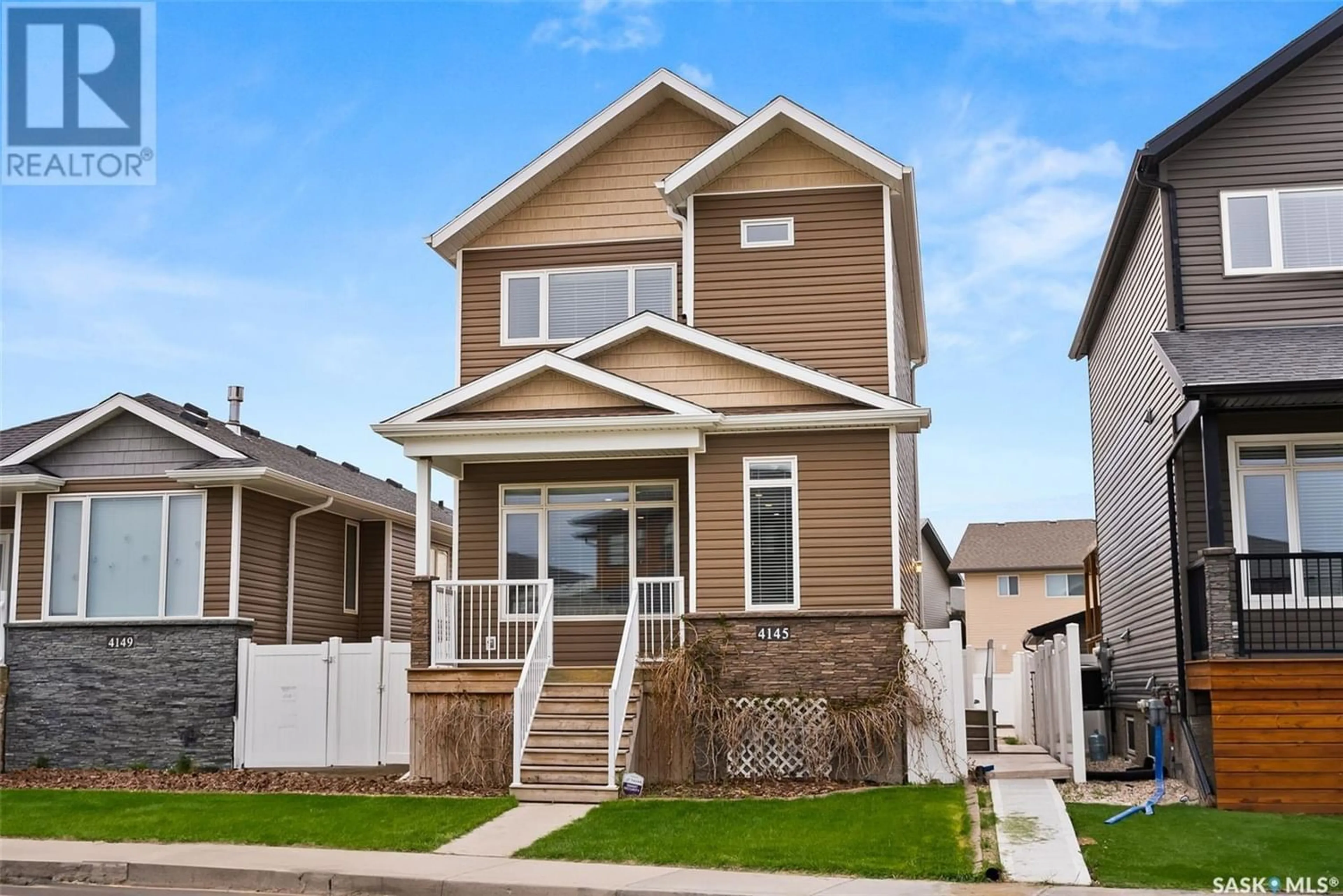 Frontside or backside of a home for 4145 Green Olive WAY E, Regina Saskatchewan S4V1P8