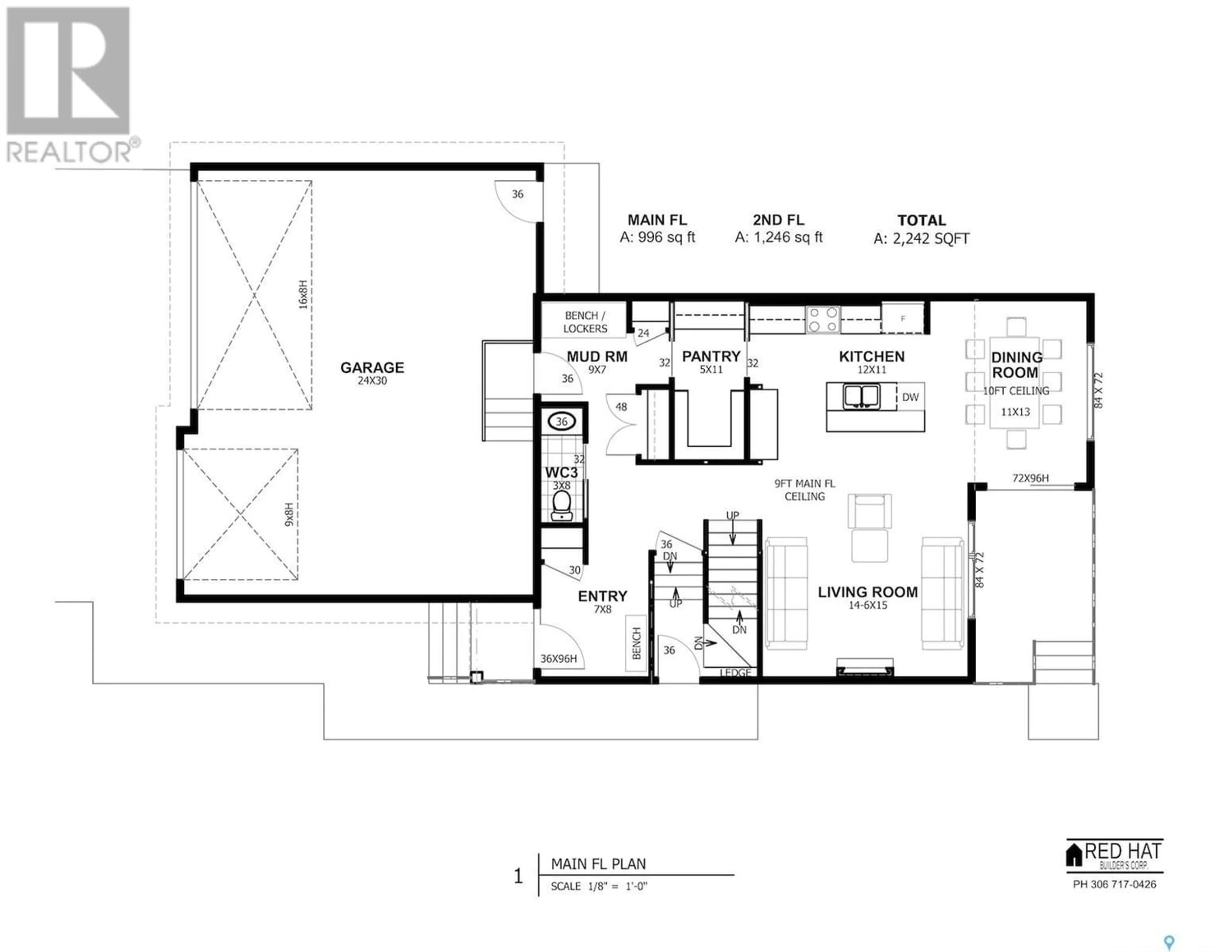 Floor plan for 211 Flynn BEND, Saskatoon Saskatchewan S7V1R9