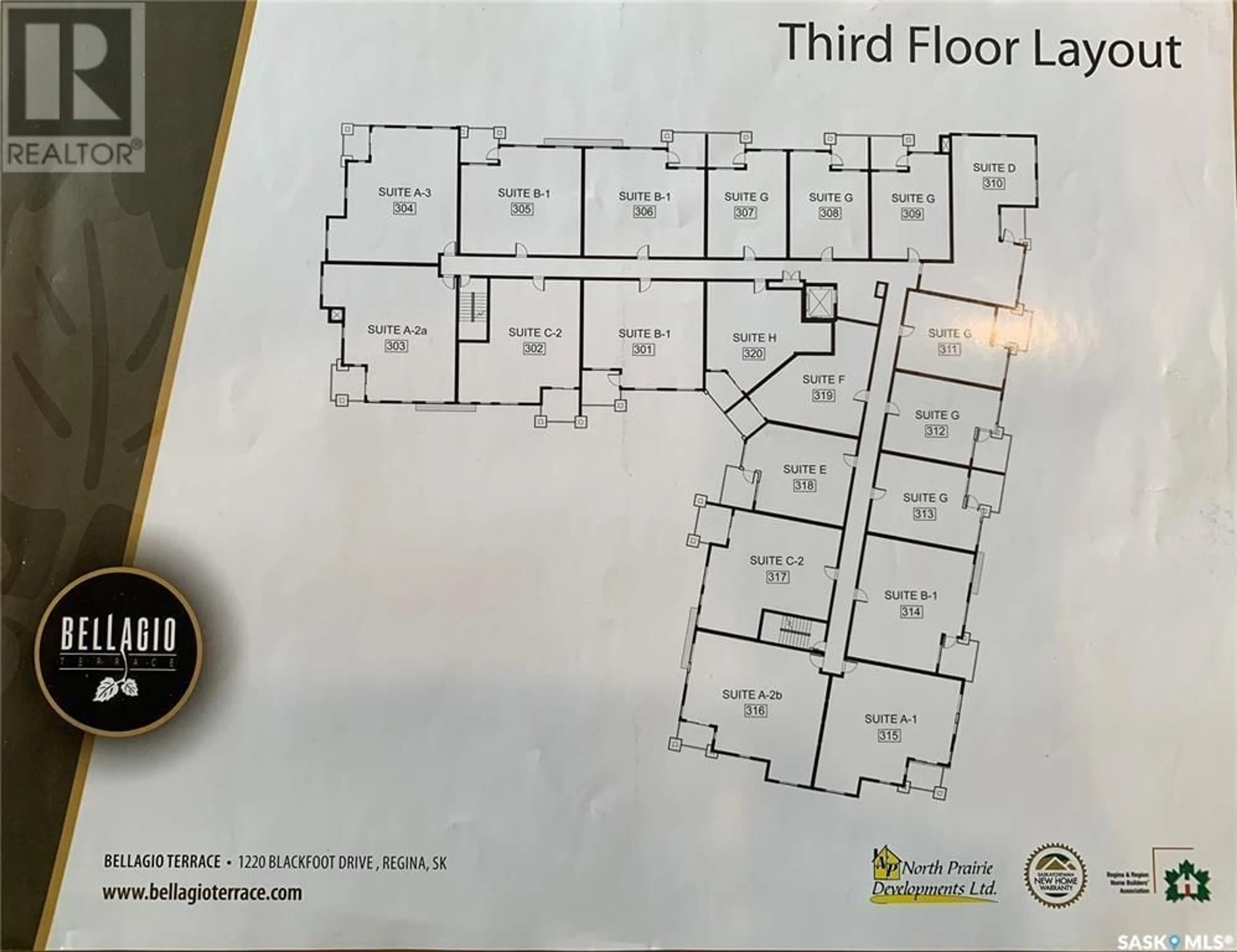 Floor plan for 306 1220 Blackfoot DRIVE, Regina Saskatchewan S4S6T2