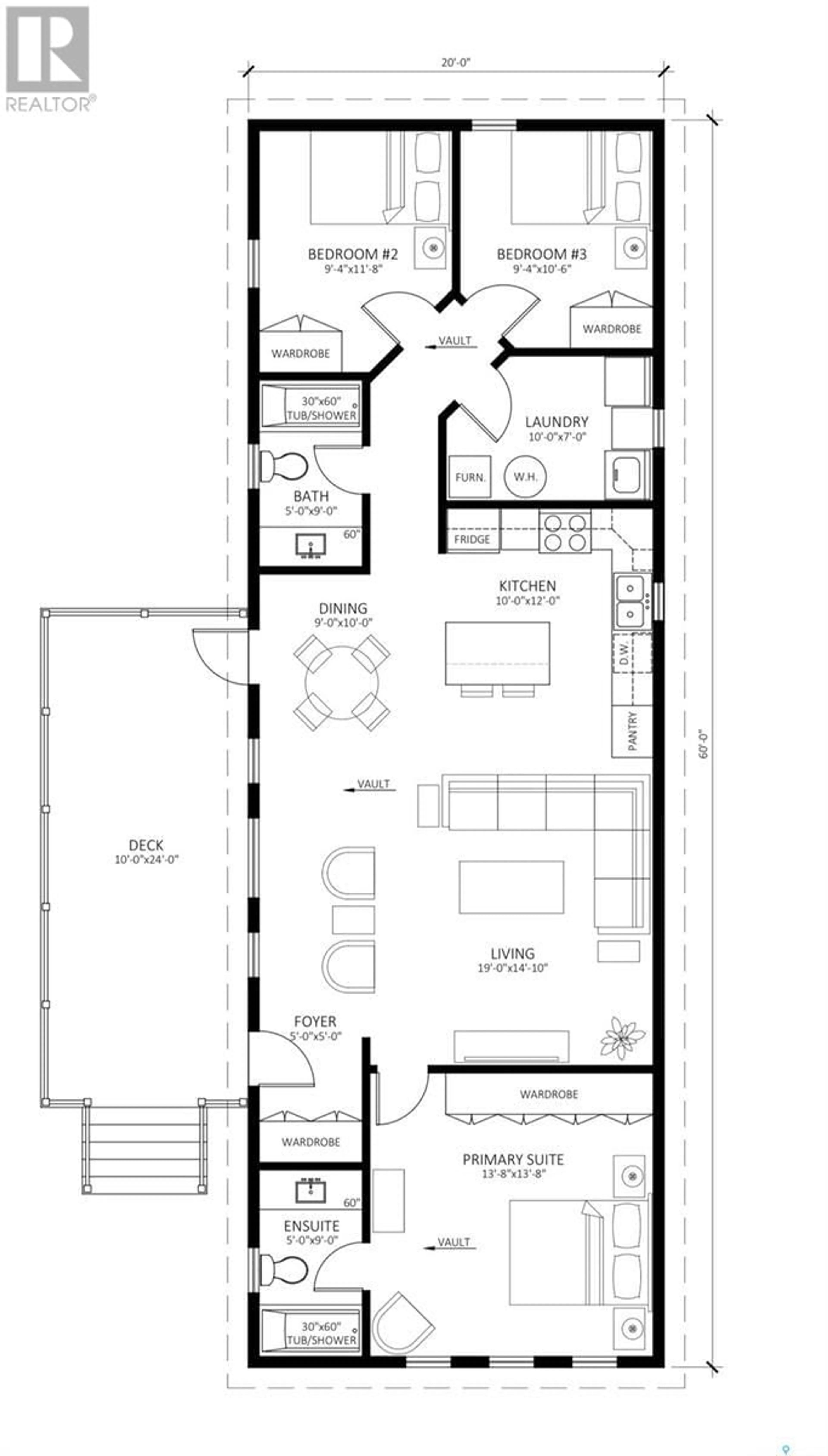 Floor plan for 8 Triland Trailer COURT, Lanigan Saskatchewan S0K2M0