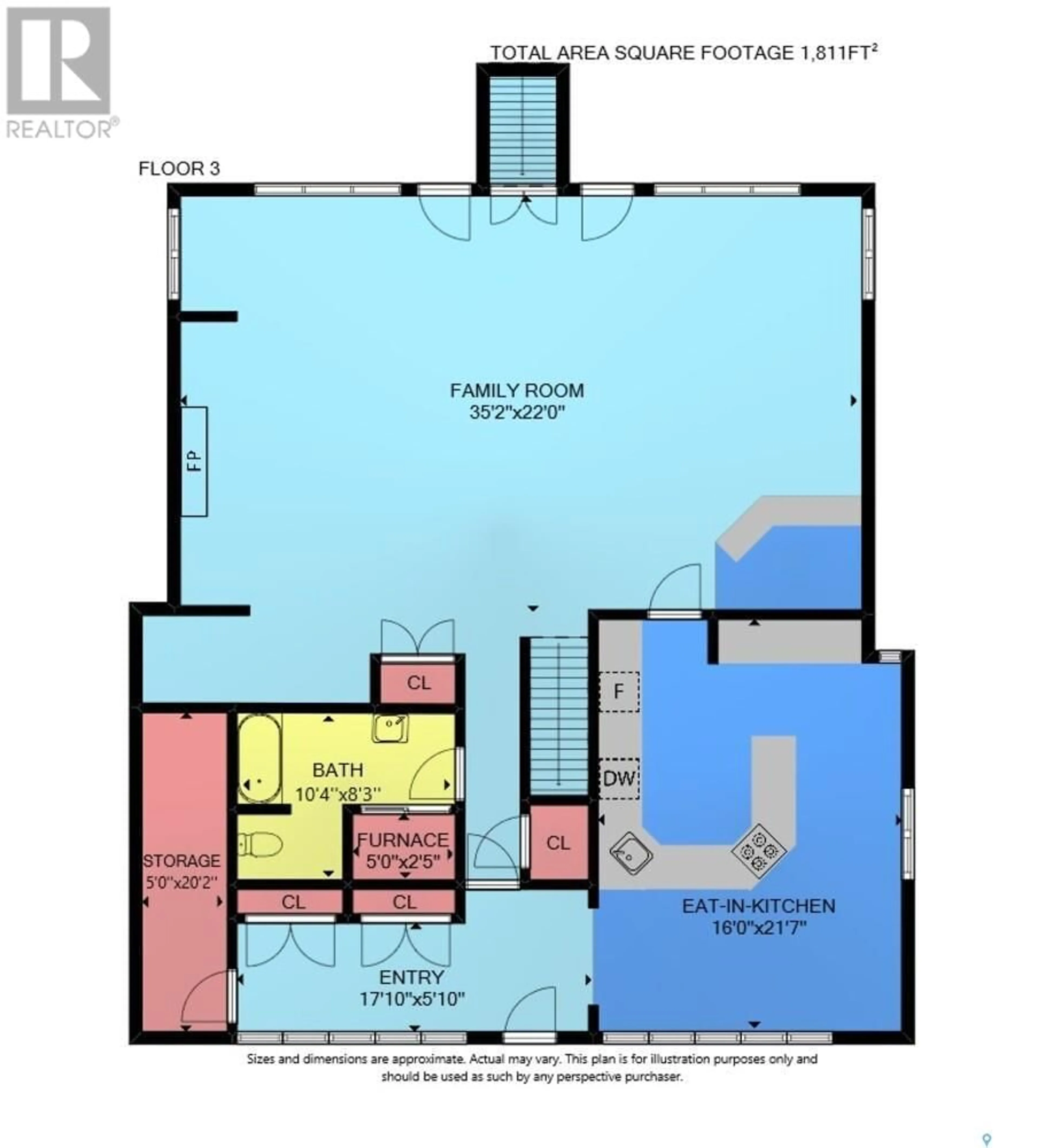 Floor plan for 1118 Highwood AVENUE, Buena Vista Saskatchewan S2V1A6