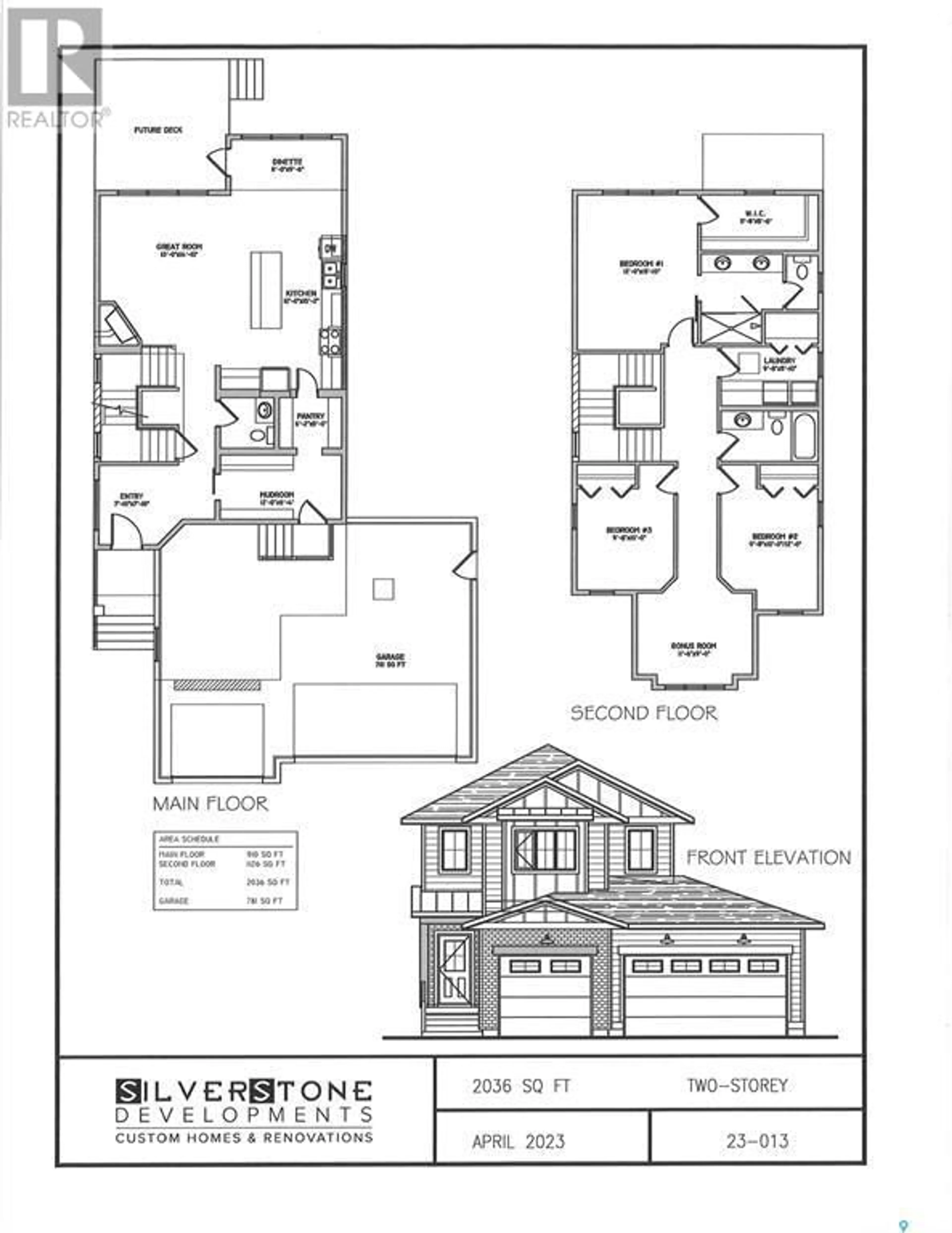 Floor plan for 208 Woolf PLACE, Saskatoon Saskatchewan S7W0Z6