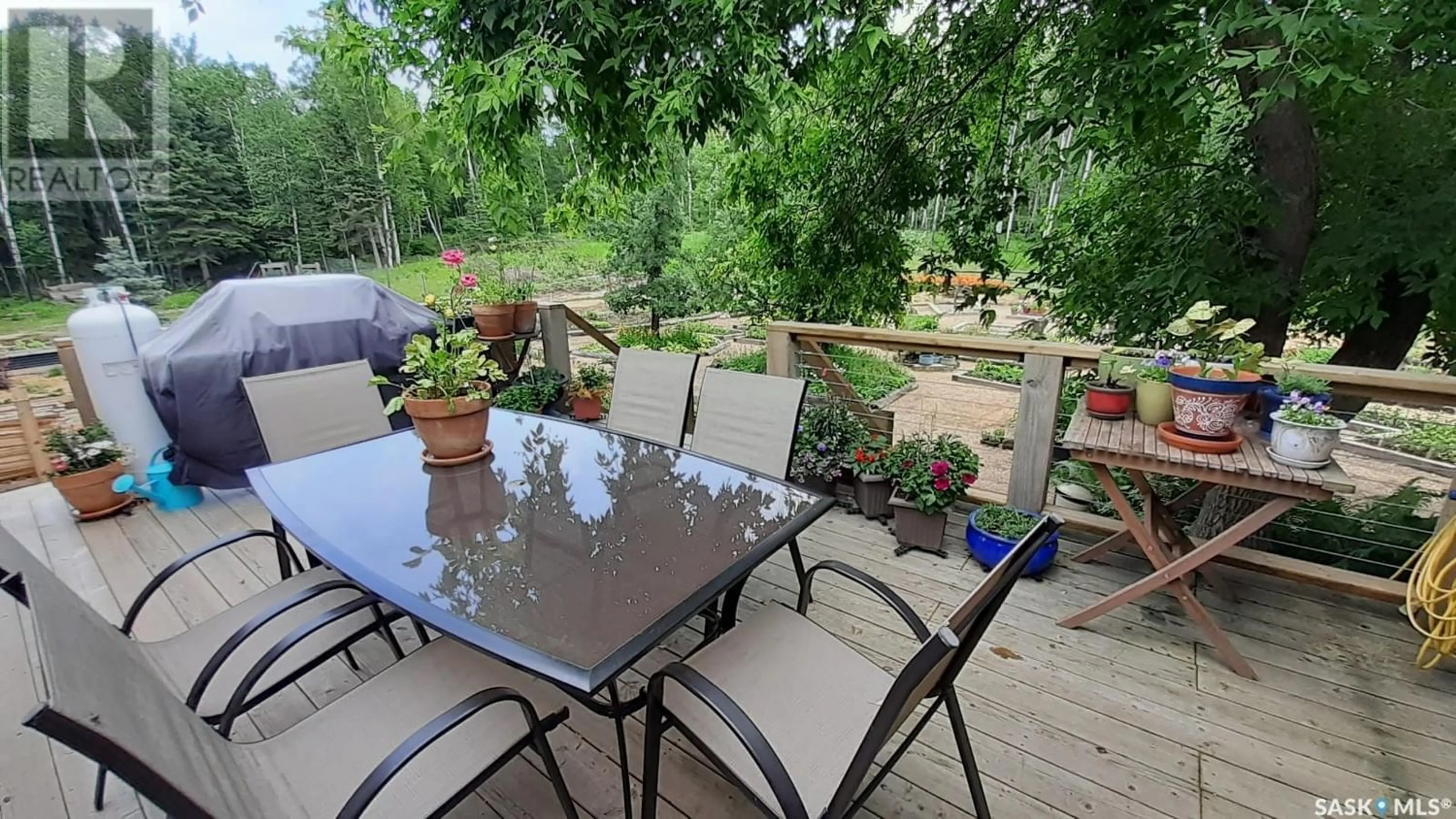 Patio for Eagles Wings Acreage, Big River Rm No. 555 Saskatchewan S0J0E0