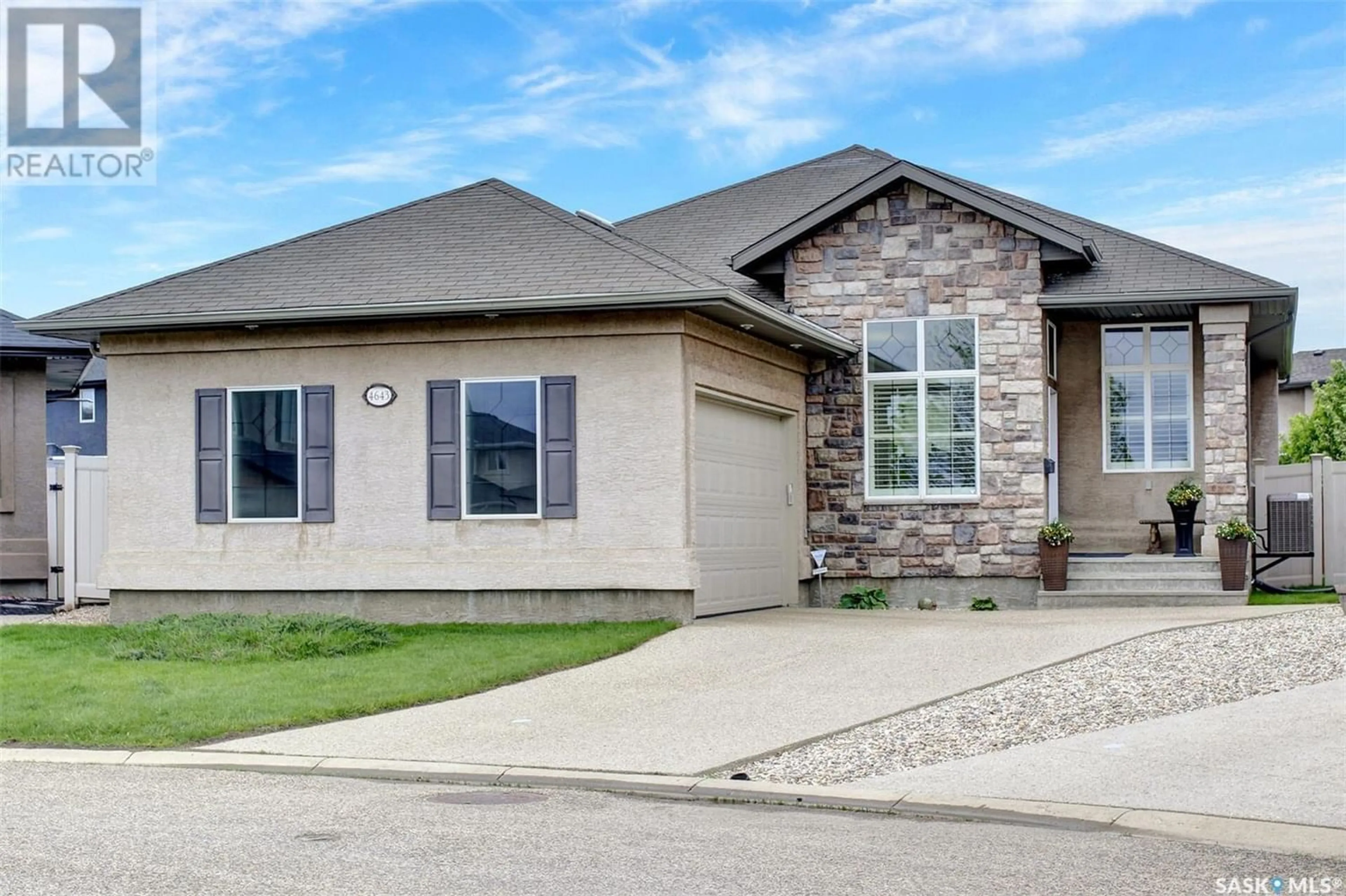 Home with brick exterior material for 4643 Ellard COURT, Regina Saskatchewan S4X0B3