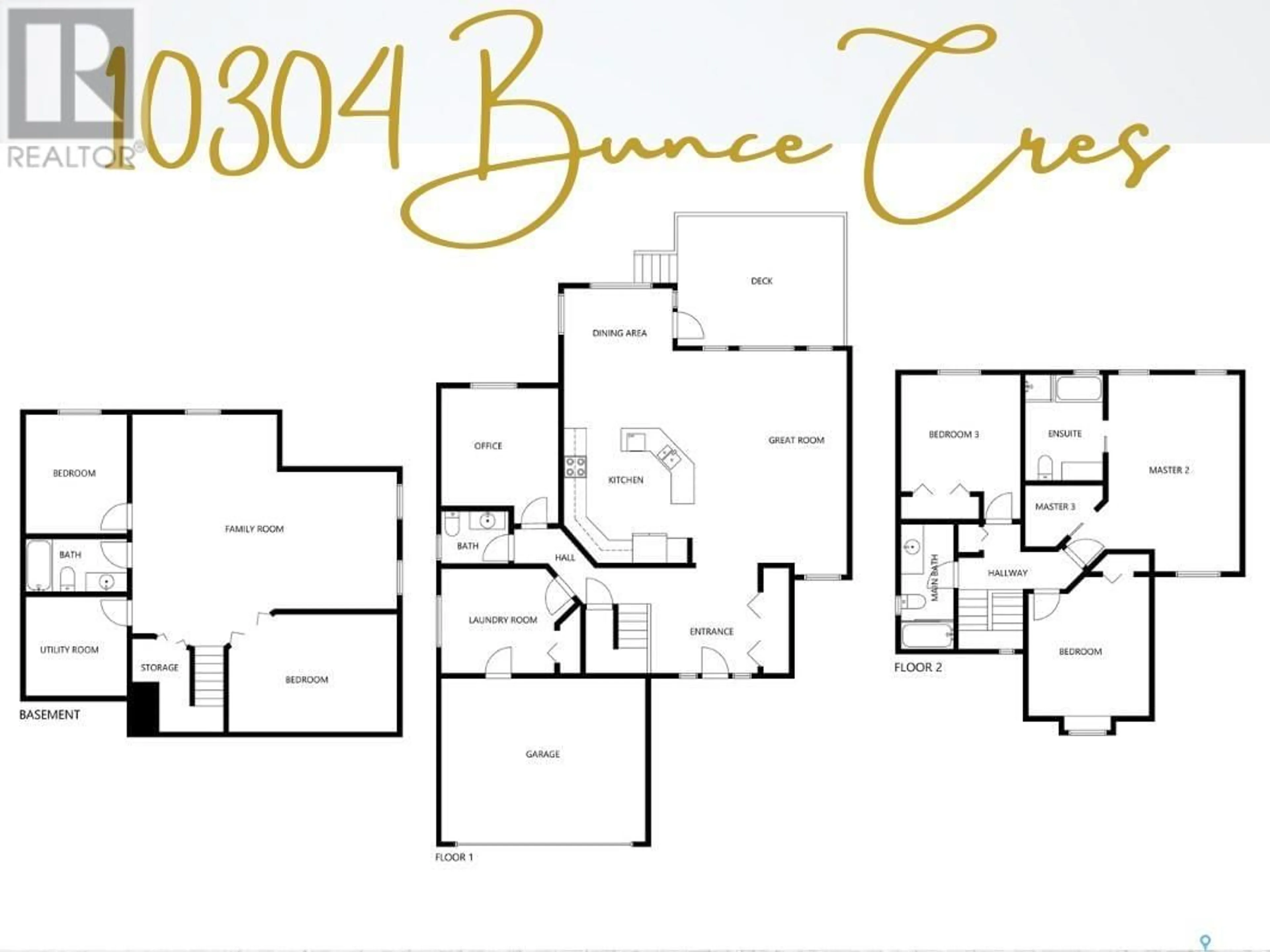 Floor plan for 10304 Bunce CRESCENT, North Battleford Saskatchewan S9A3Y5