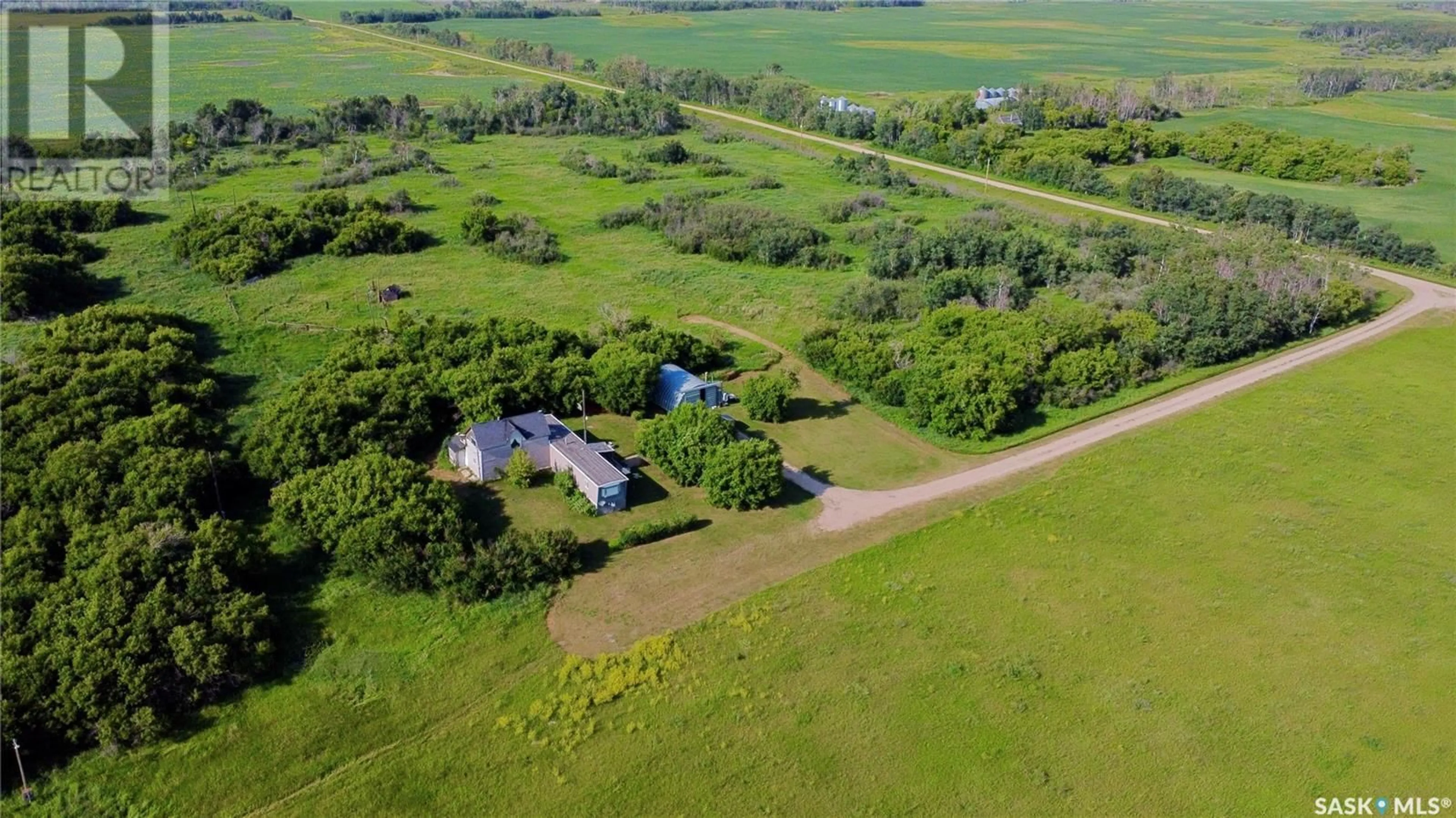 A pic from outside/outdoor area/front of a property/back of a property/a pic from drone, unknown for ACREAGE HWY 9, Cana Rm No. 214 Saskatchewan S0A4K0