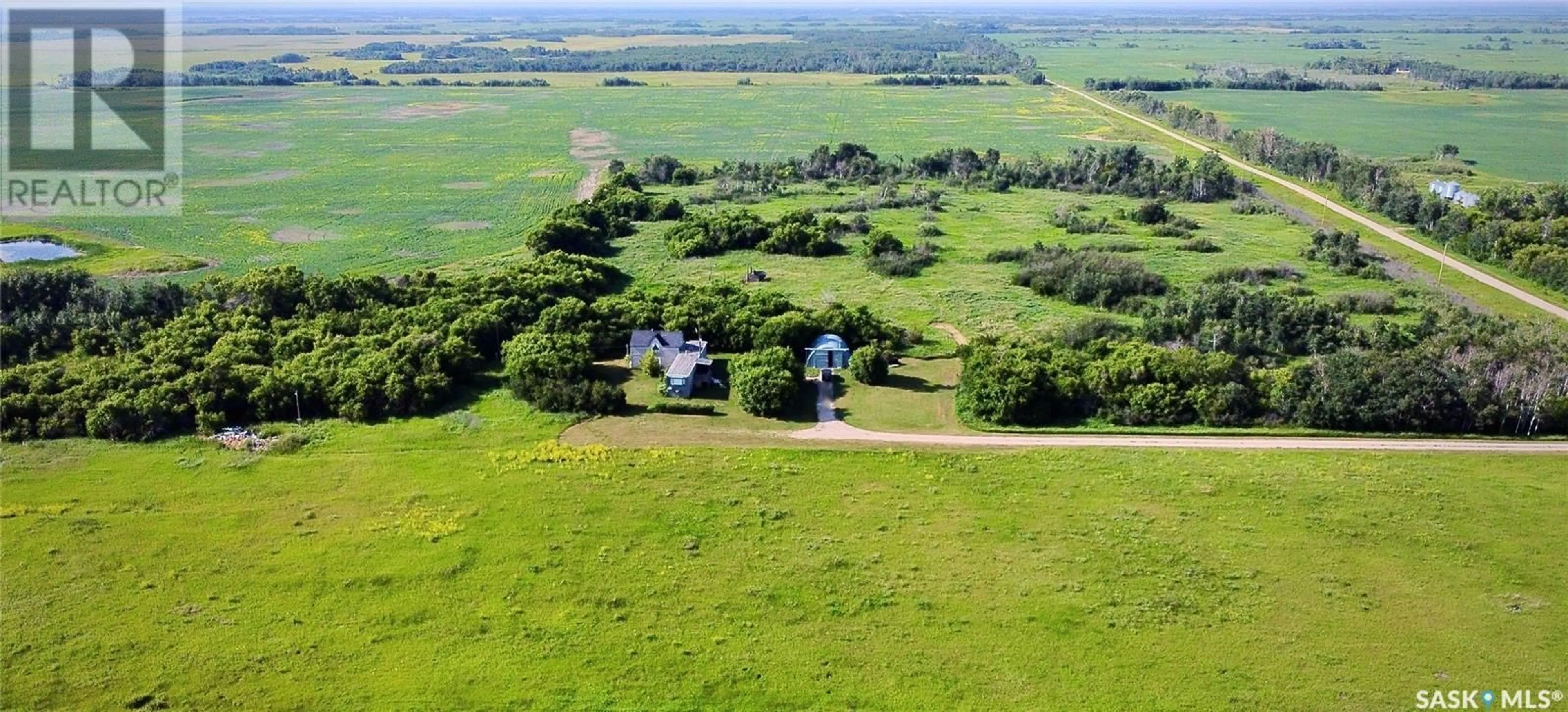 A pic from outside/outdoor area/front of a property/back of a property/a pic from drone, unknown for ACREAGE HWY 9, Cana Rm No. 214 Saskatchewan S0A4K0