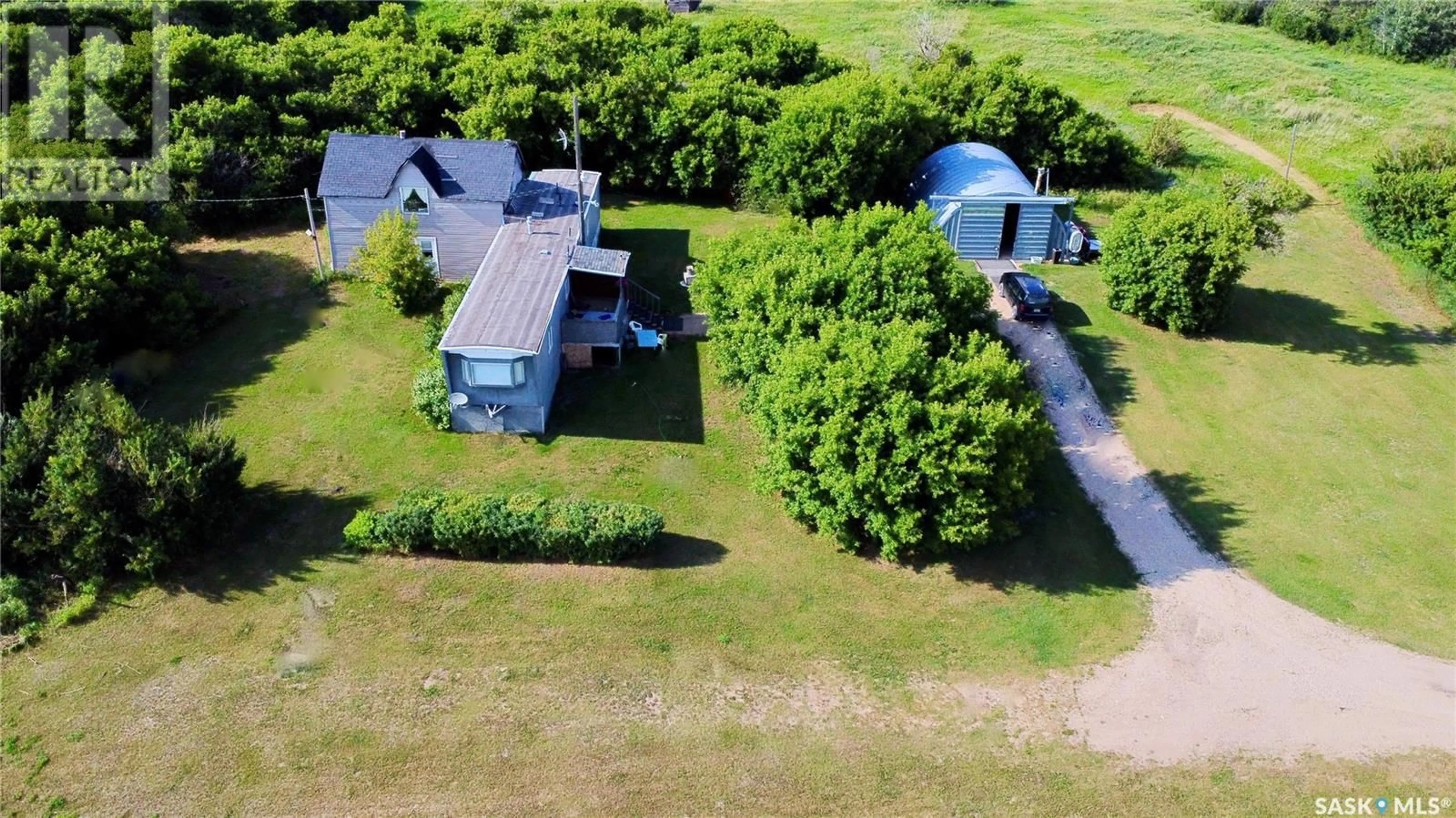 A pic from outside/outdoor area/front of a property/back of a property/a pic from drone, unknown for ACREAGE HWY 9, Cana Rm No. 214 Saskatchewan S0A4K0