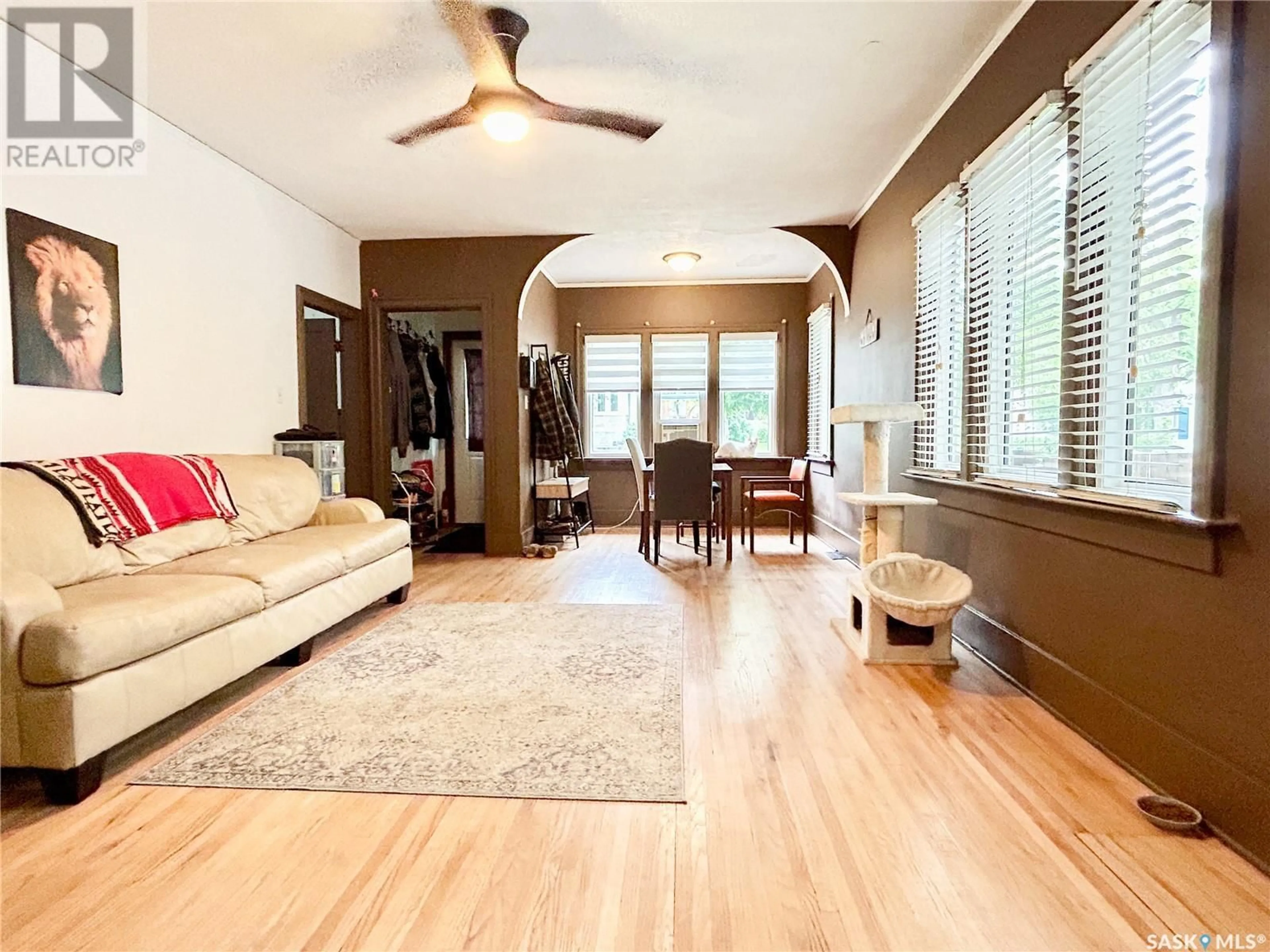 Living room, wood floors for 1161 105th STREET, North Battleford Saskatchewan S9A1S6