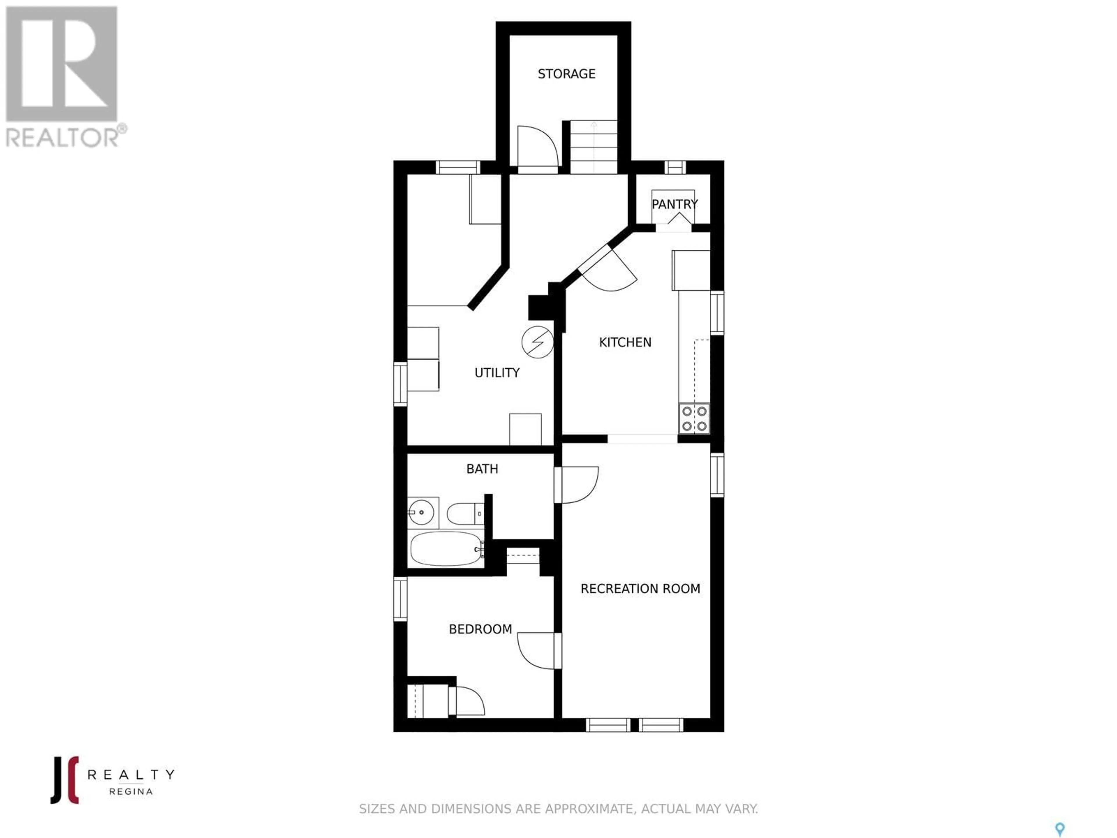 Floor plan for 2058 McDonald STREET, Regina Saskatchewan S4N2Y5