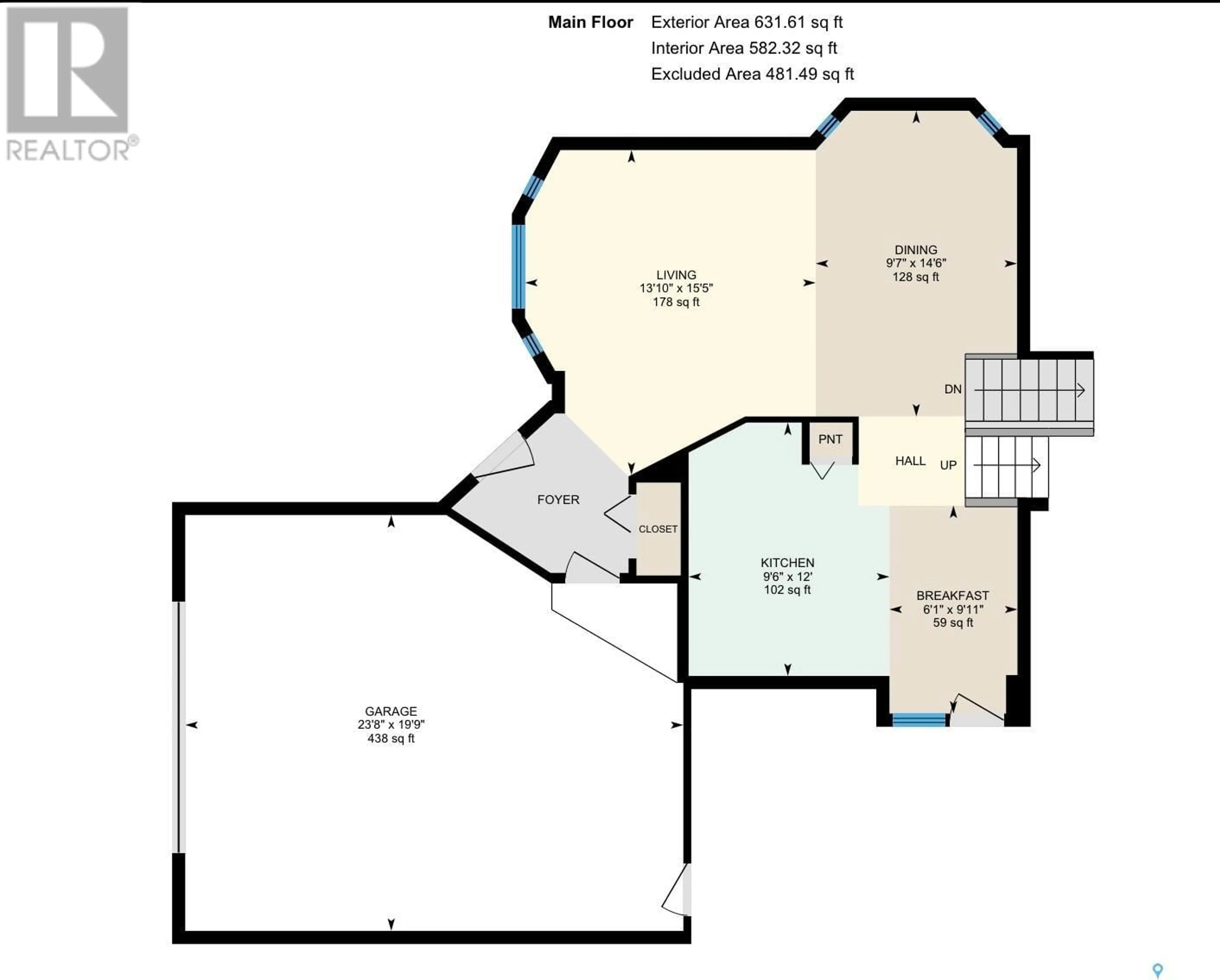 Floor plan for 538 Reid CRESCENT, Swift Current Saskatchewan S9H4Y3