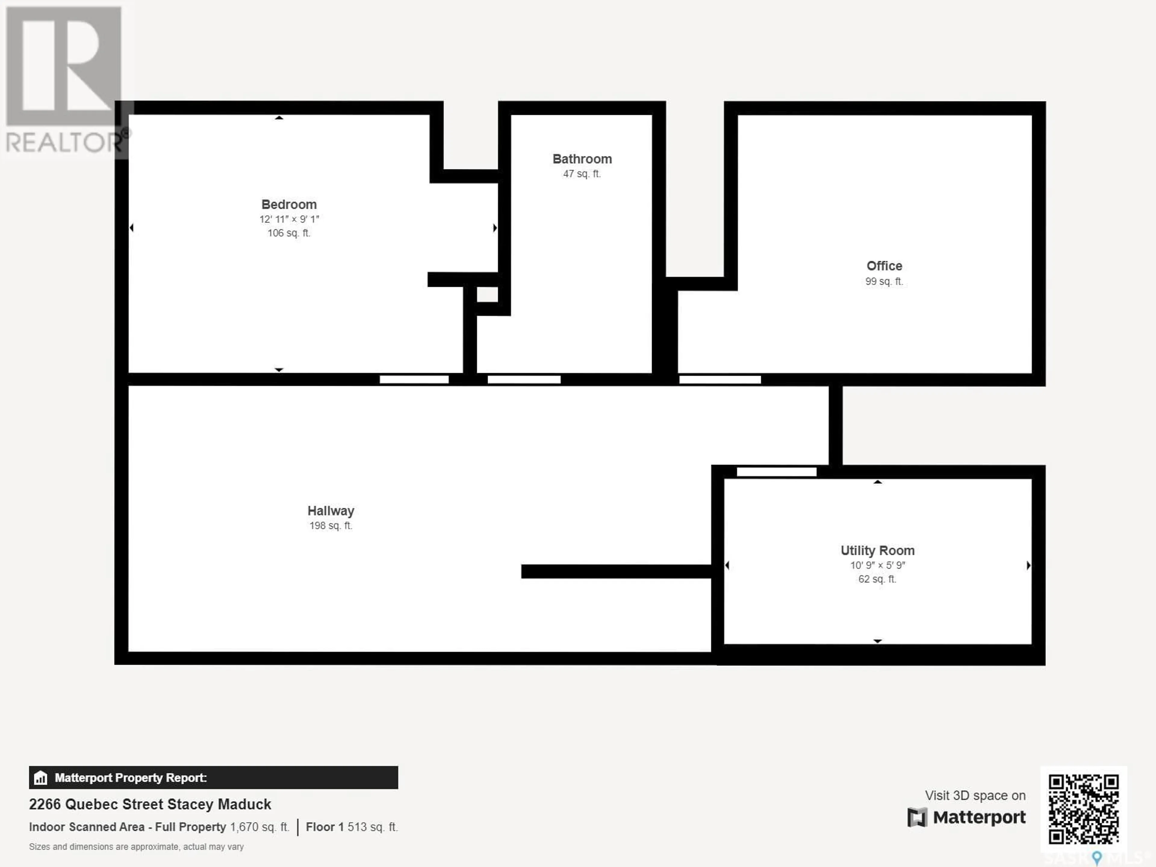 Floor plan for 2266 Quebec STREET, Regina Saskatchewan S4P1K2