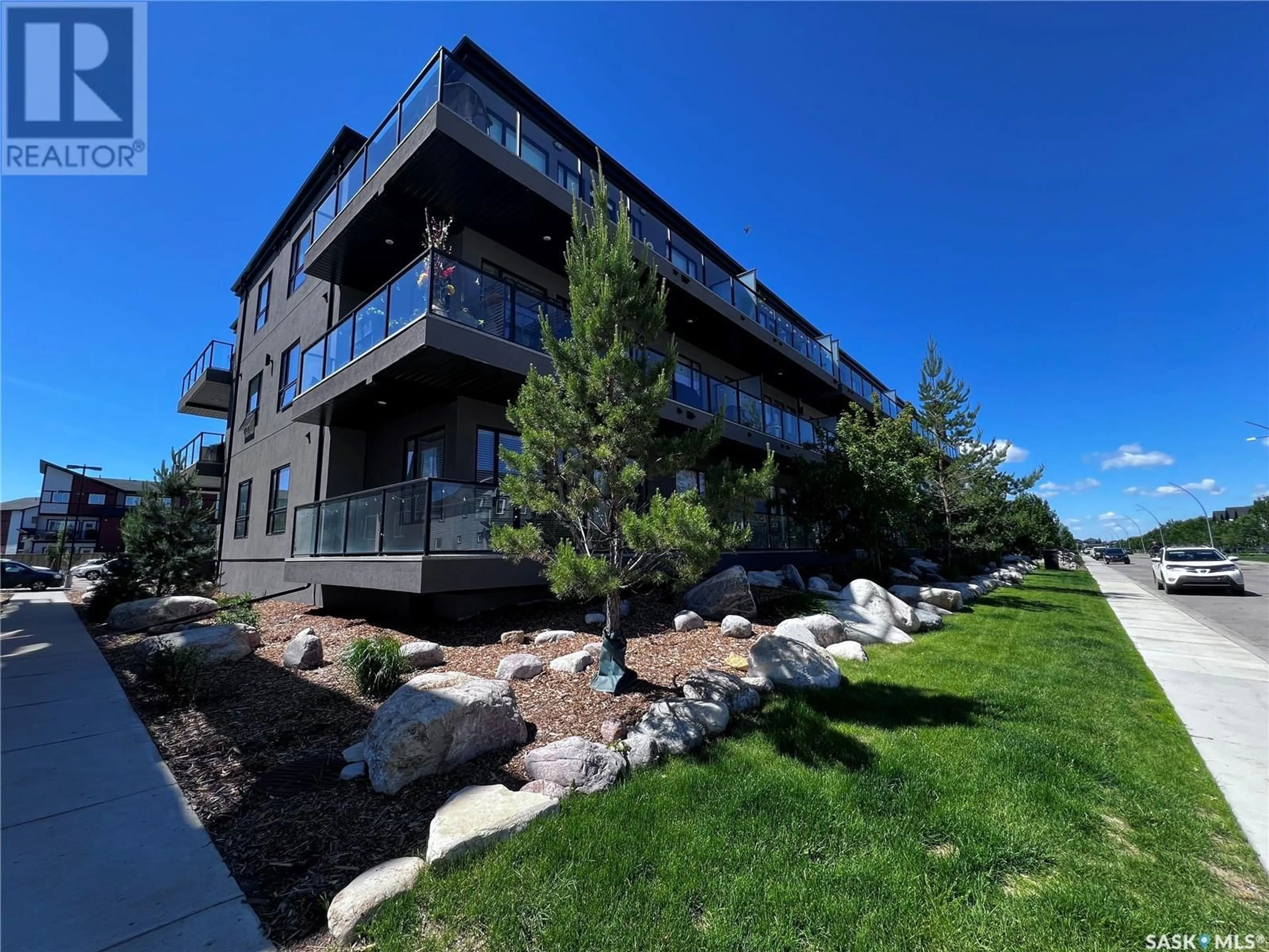 A pic from exterior of the house or condo for 103 415 Maningas BEND, Saskatoon Saskatchewan S7W0T6