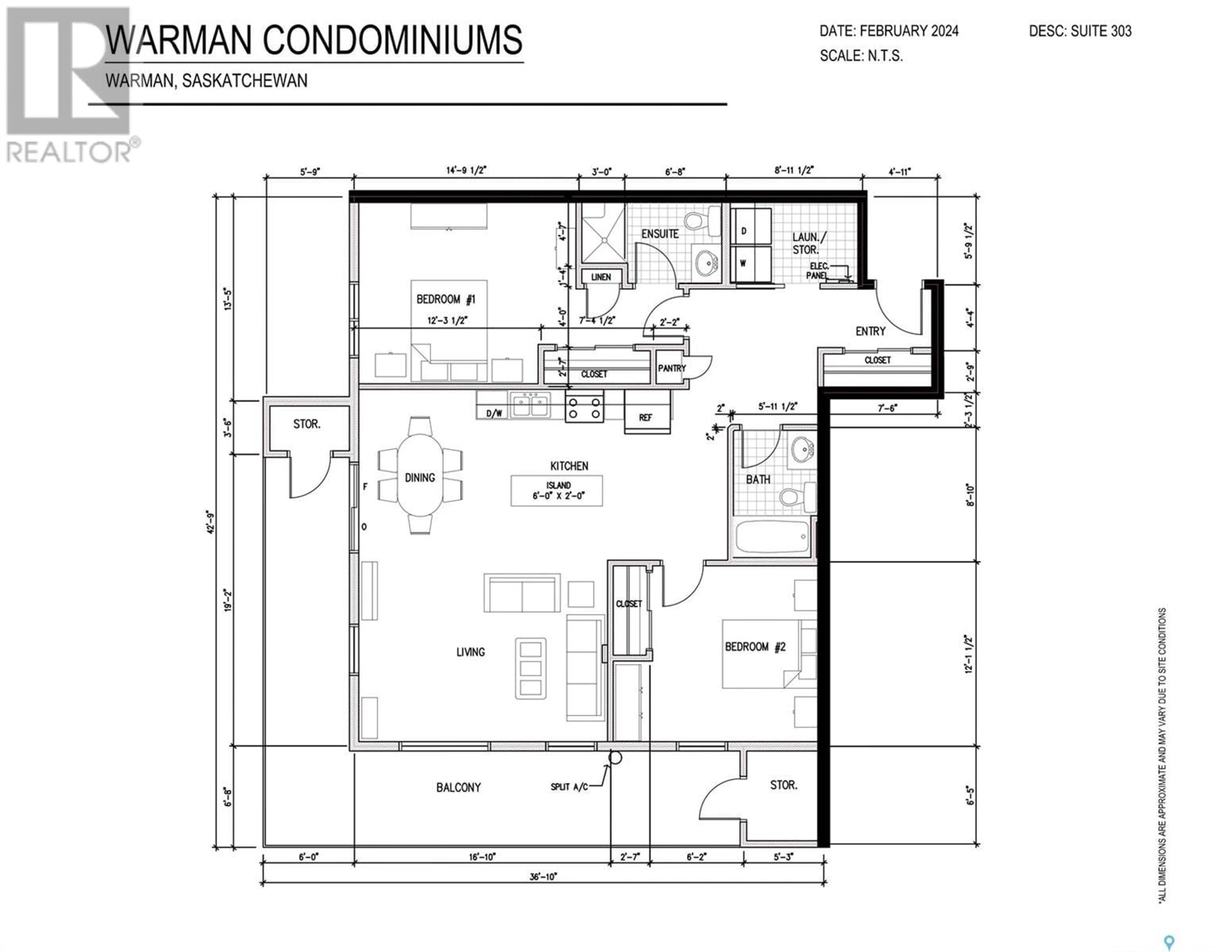 Floor plan for 303 925 Centennial BOULEVARD, Warman Saskatchewan S0K4S1