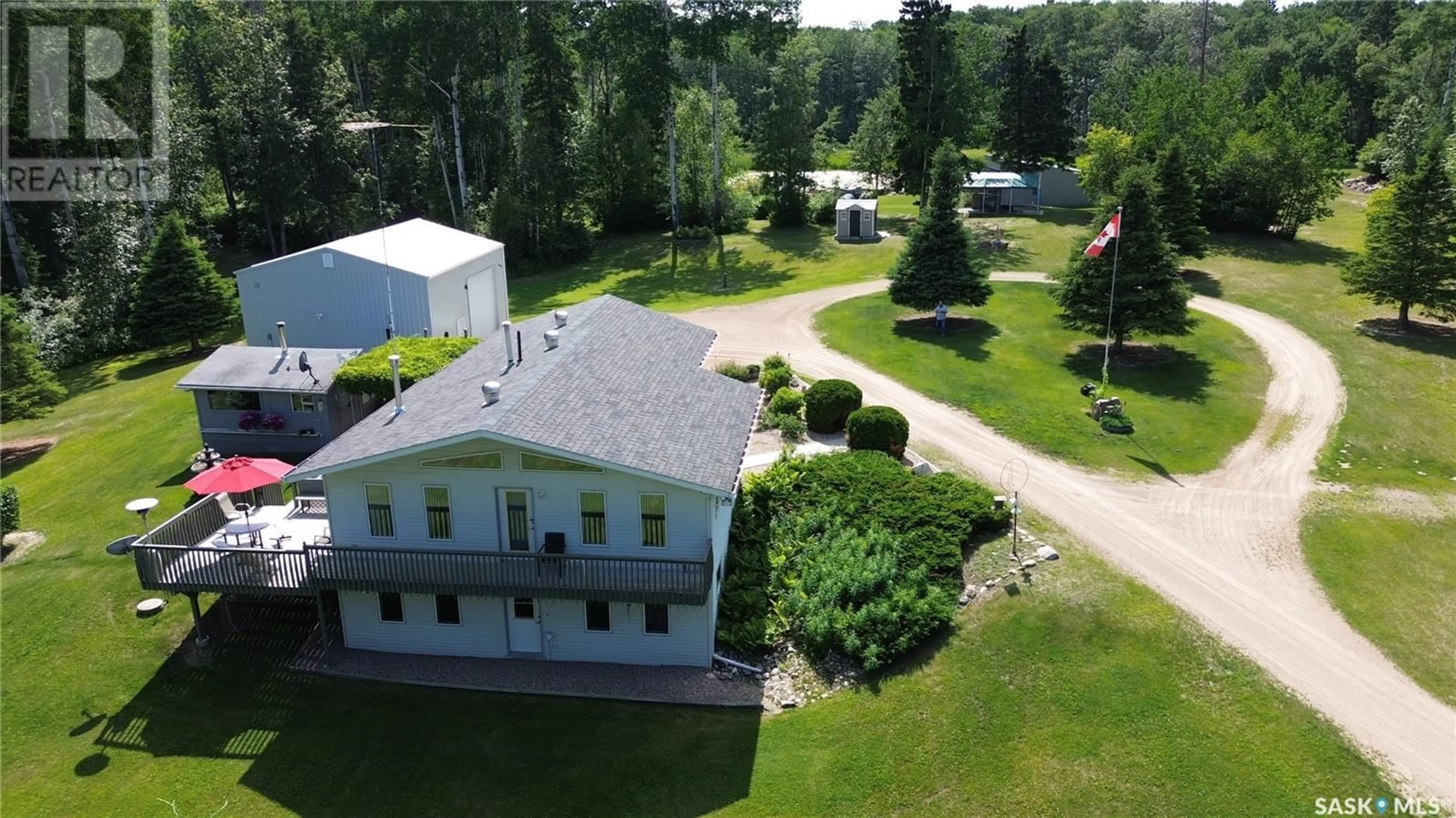 A pic from outside/outdoor area/front of a property/back of a property/a pic from drone, building for MCLEOD ACREAGE, Lakeland Rm No. 521 Saskatchewan S0J0N0