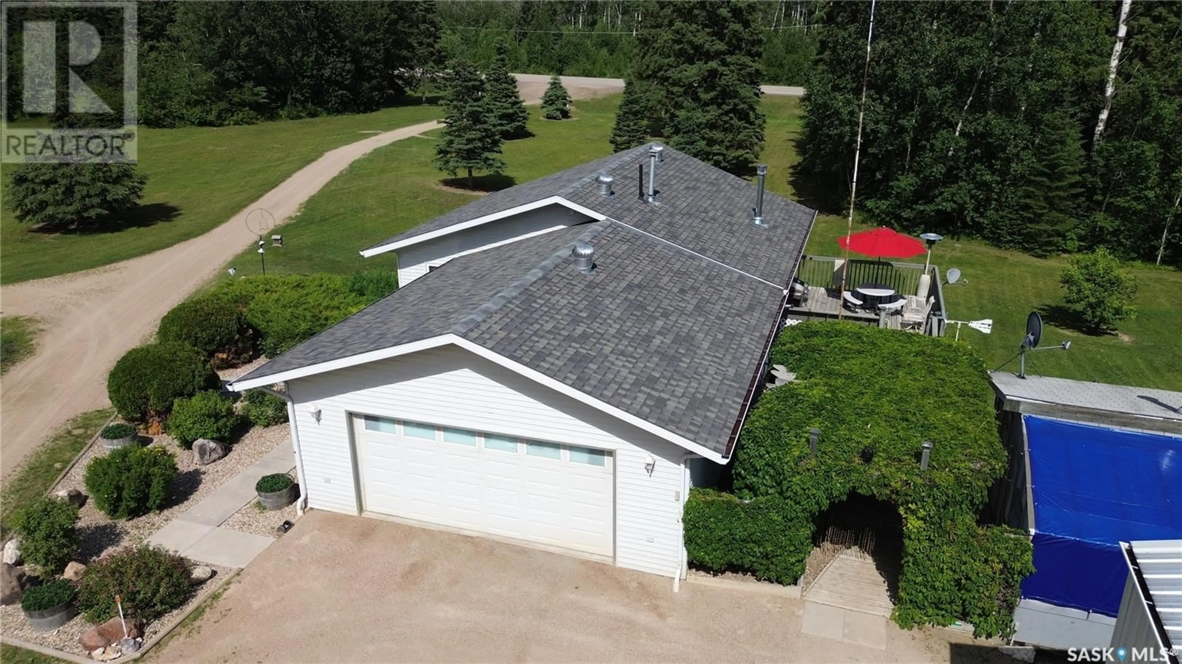 A pic from outside/outdoor area/front of a property/back of a property/a pic from drone, street for MCLEOD ACREAGE, Lakeland Rm No. 521 Saskatchewan S0J0N0