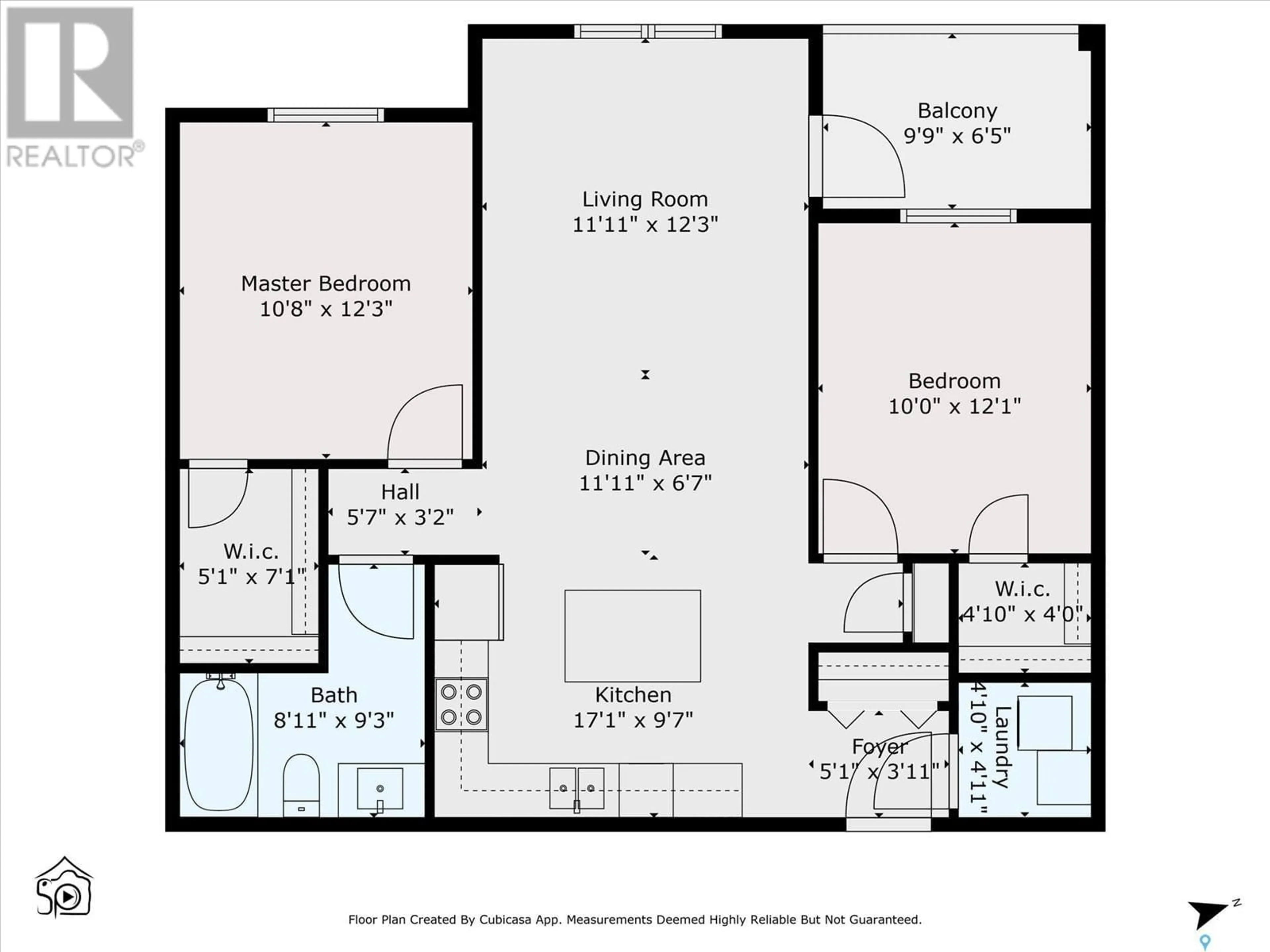 Floor plan for 302 211 Ledingham STREET, Saskatoon Saskatchewan S7V0C5
