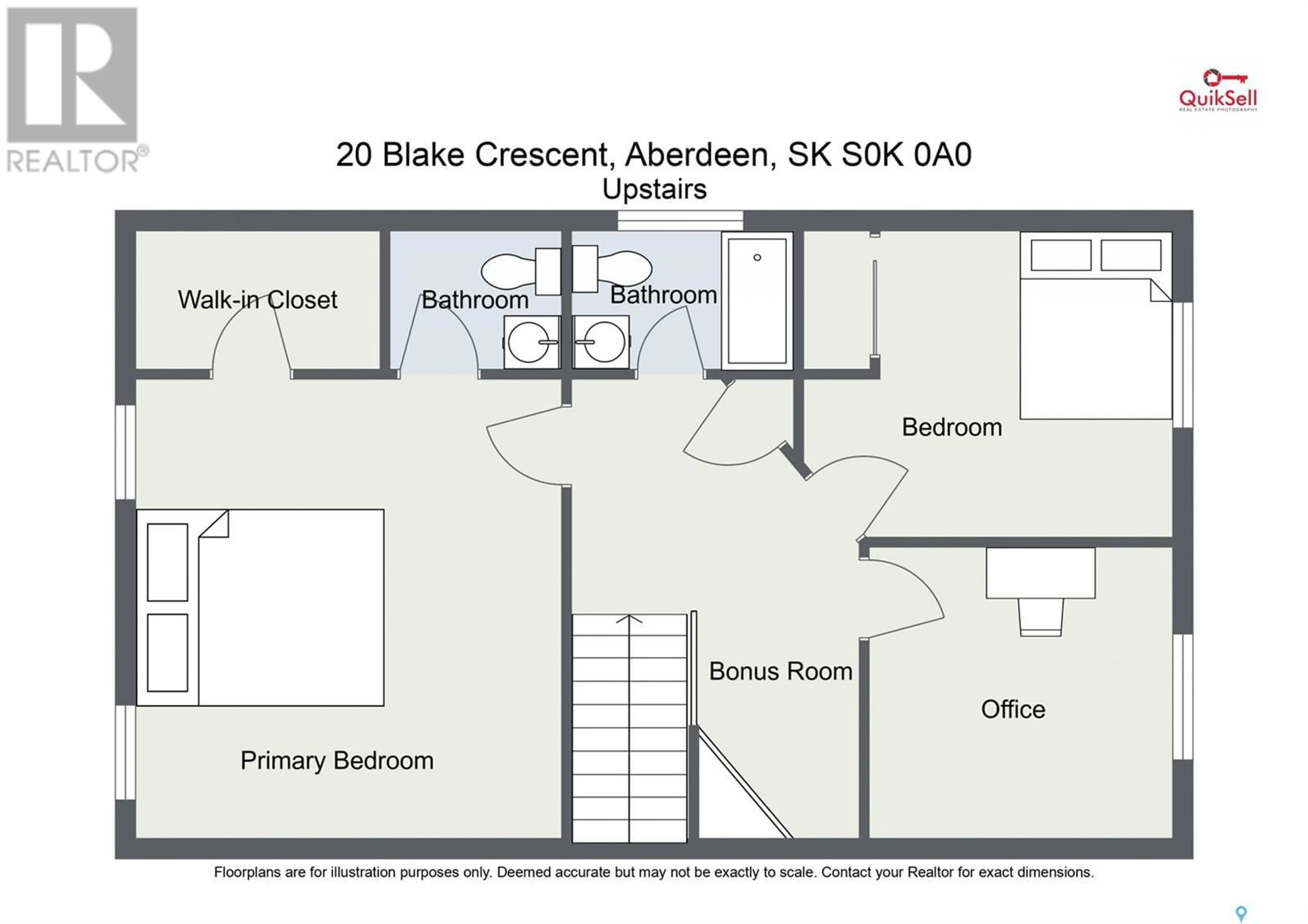 Floor plan for 20 Blake CRESCENT, Aberdeen Saskatchewan S0K0A0