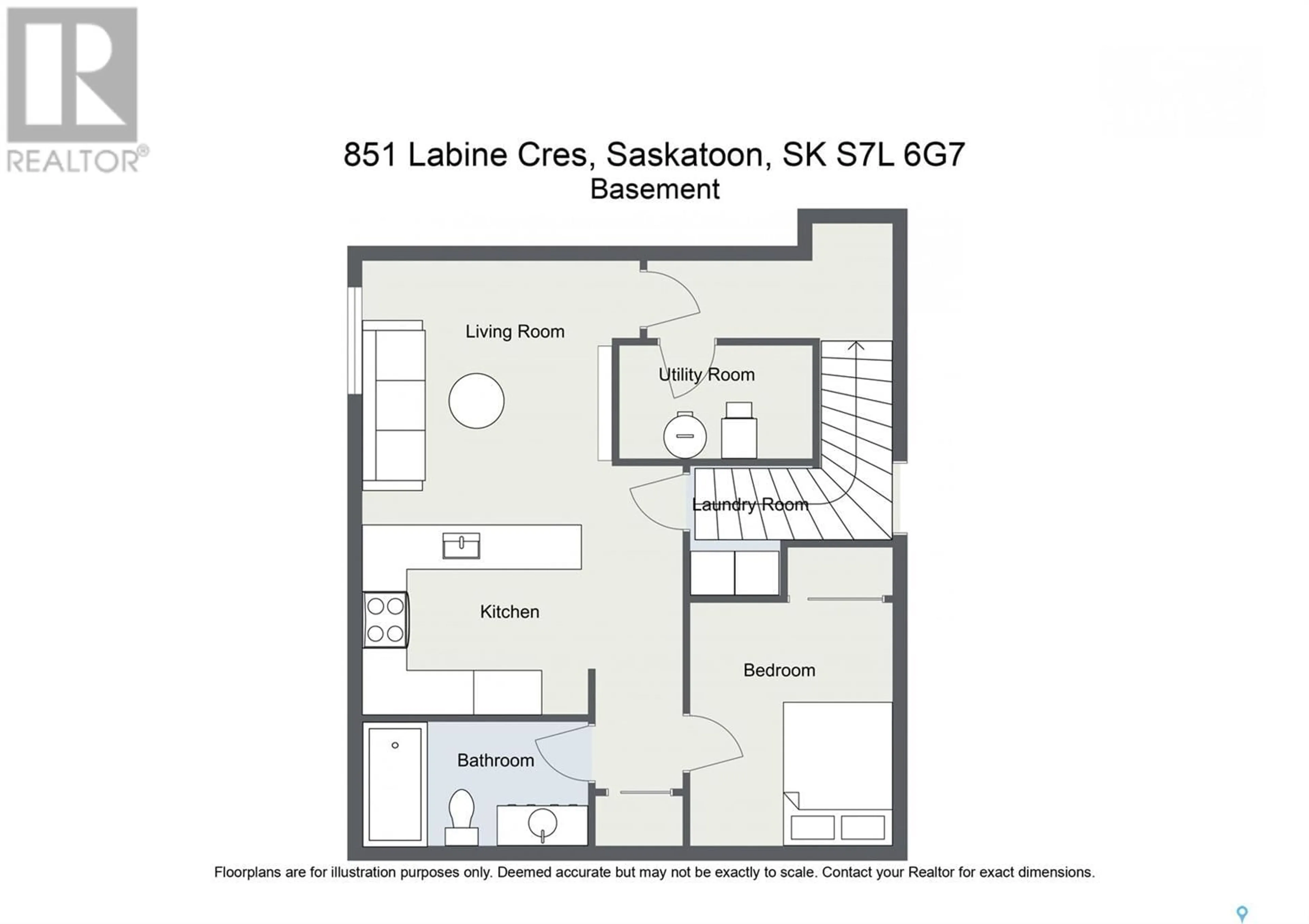 Floor plan for 851 Labine CRESCENT, Saskatoon Saskatchewan S7L6G7