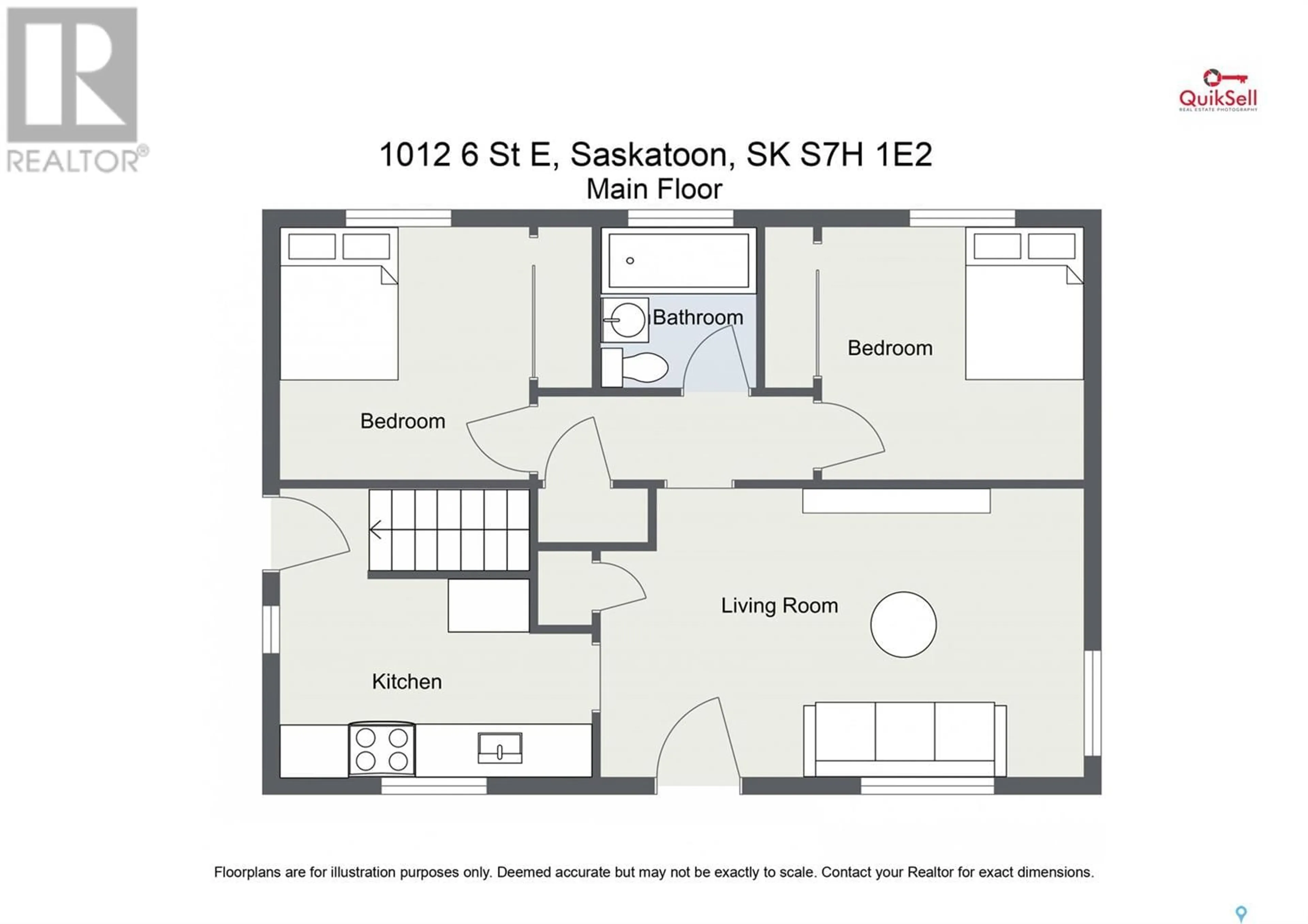 Floor plan for 1012 6th STREET E, Saskatoon Saskatchewan S7H1E2