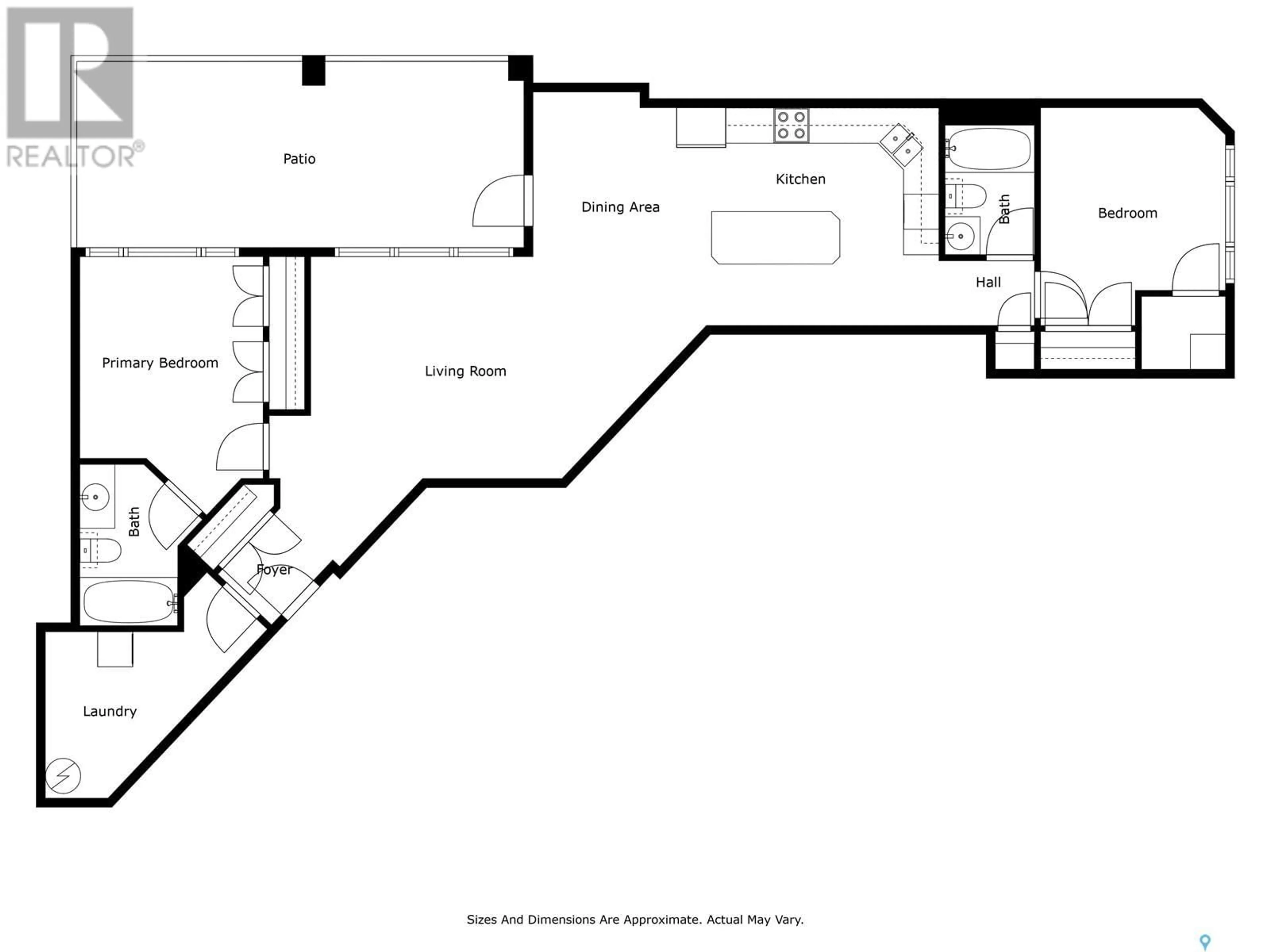 Floor plan for 307 2700 Montague STREET, Regina Saskatchewan S4S0J9