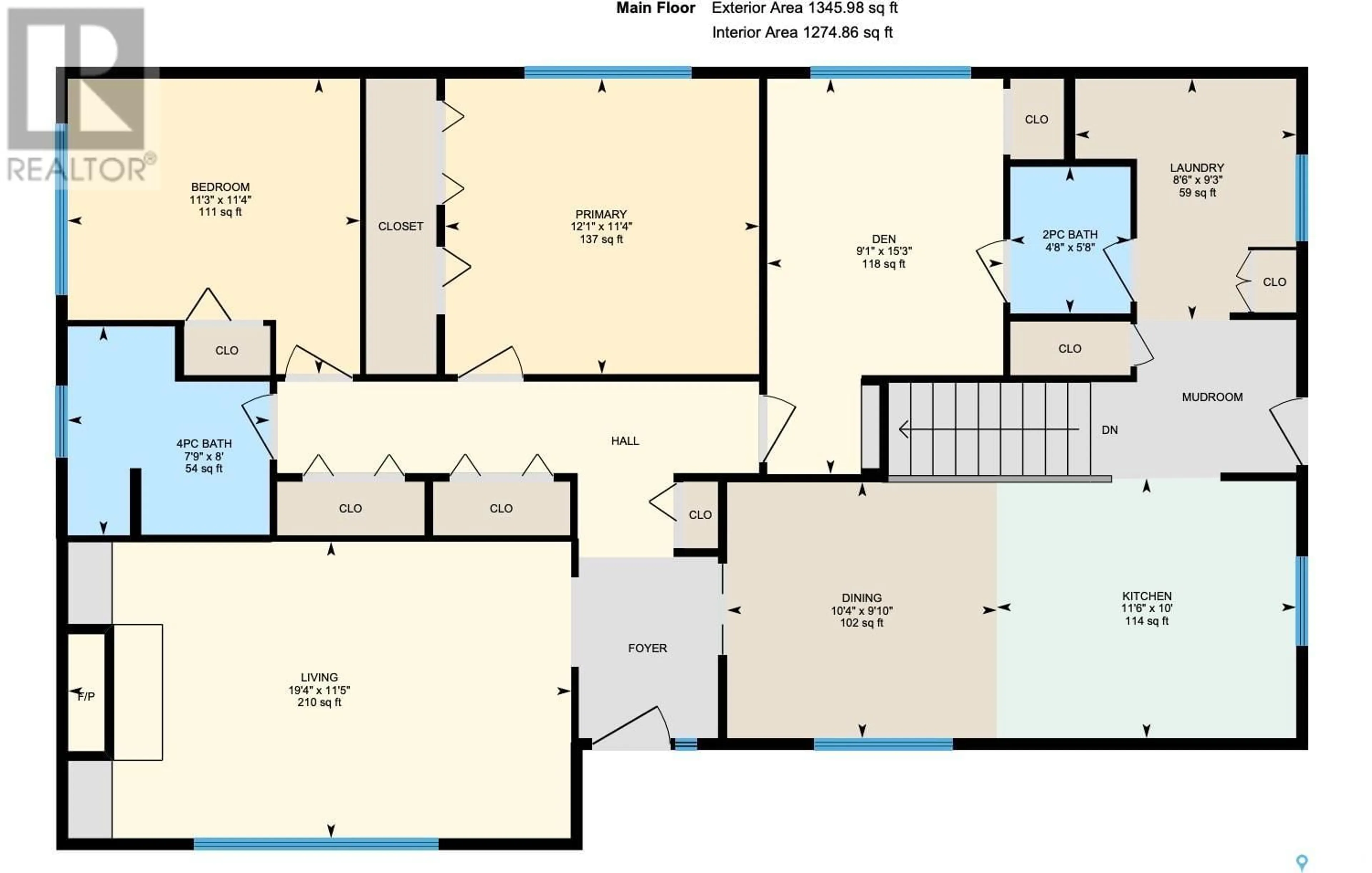 Floor plan for 1110 Chaplin STREET E, Swift Current Saskatchewan S9H1J8