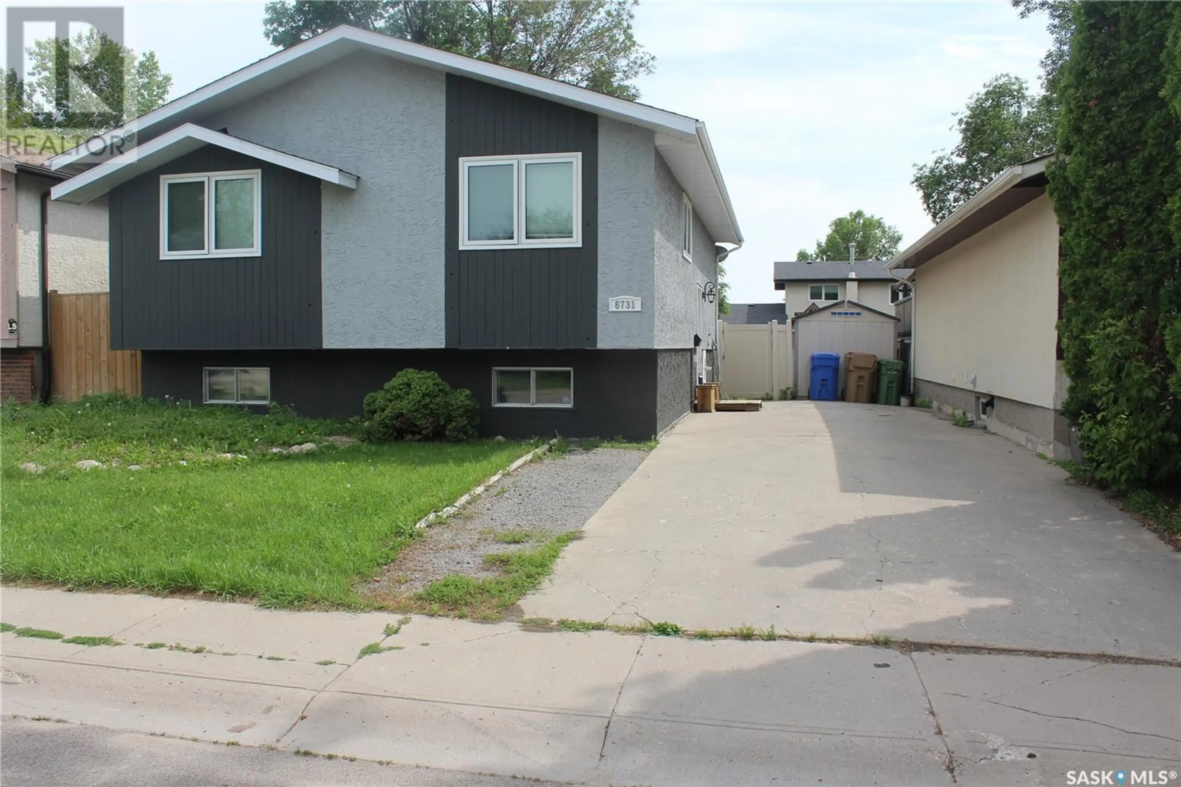Frontside or backside of a home for 6731 Mawson AVENUE, Regina Saskatchewan S4X2P2