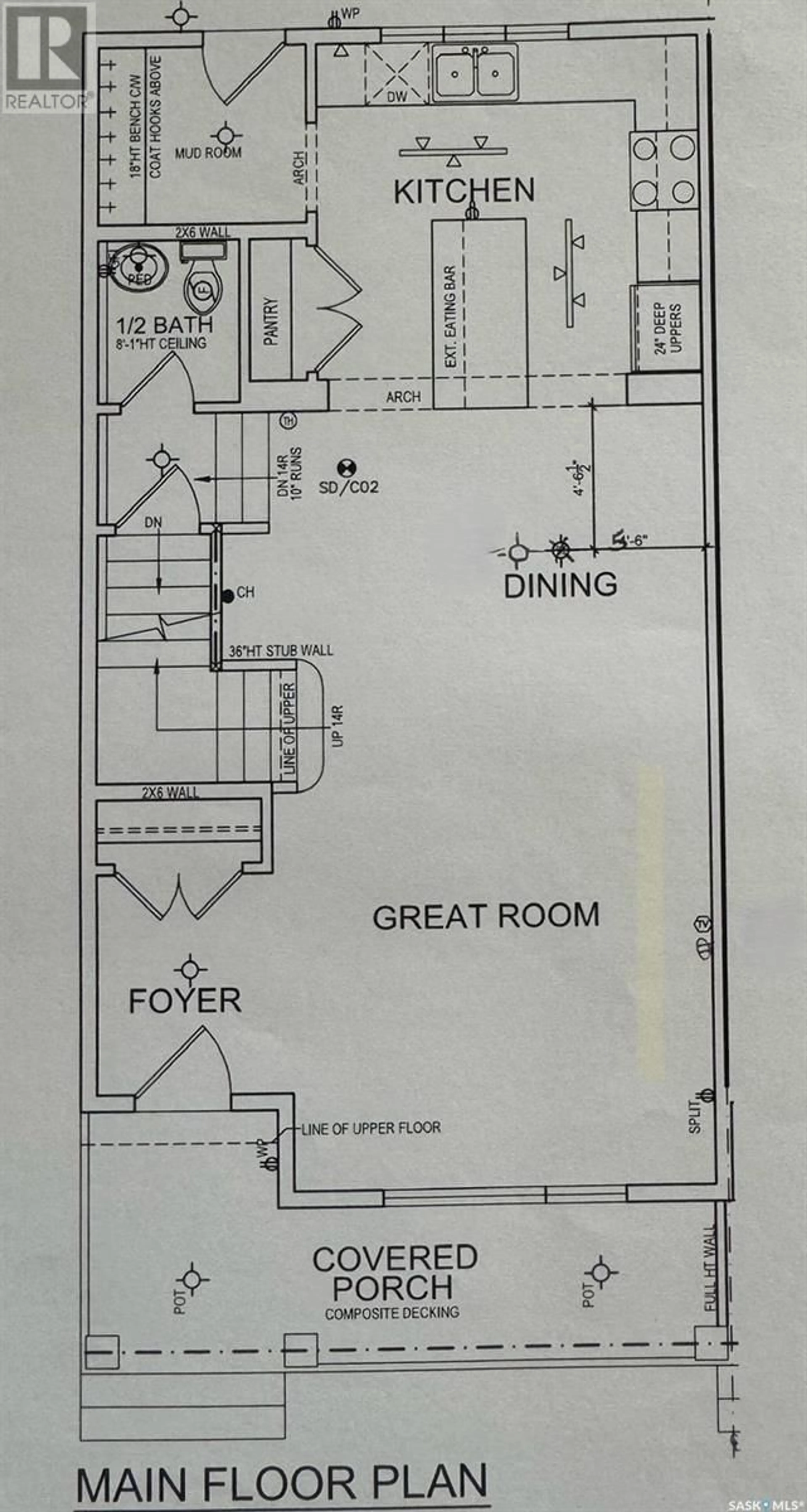 Floor plan for 5406 Gordon ROAD, Regina Saskatchewan S4W0K3