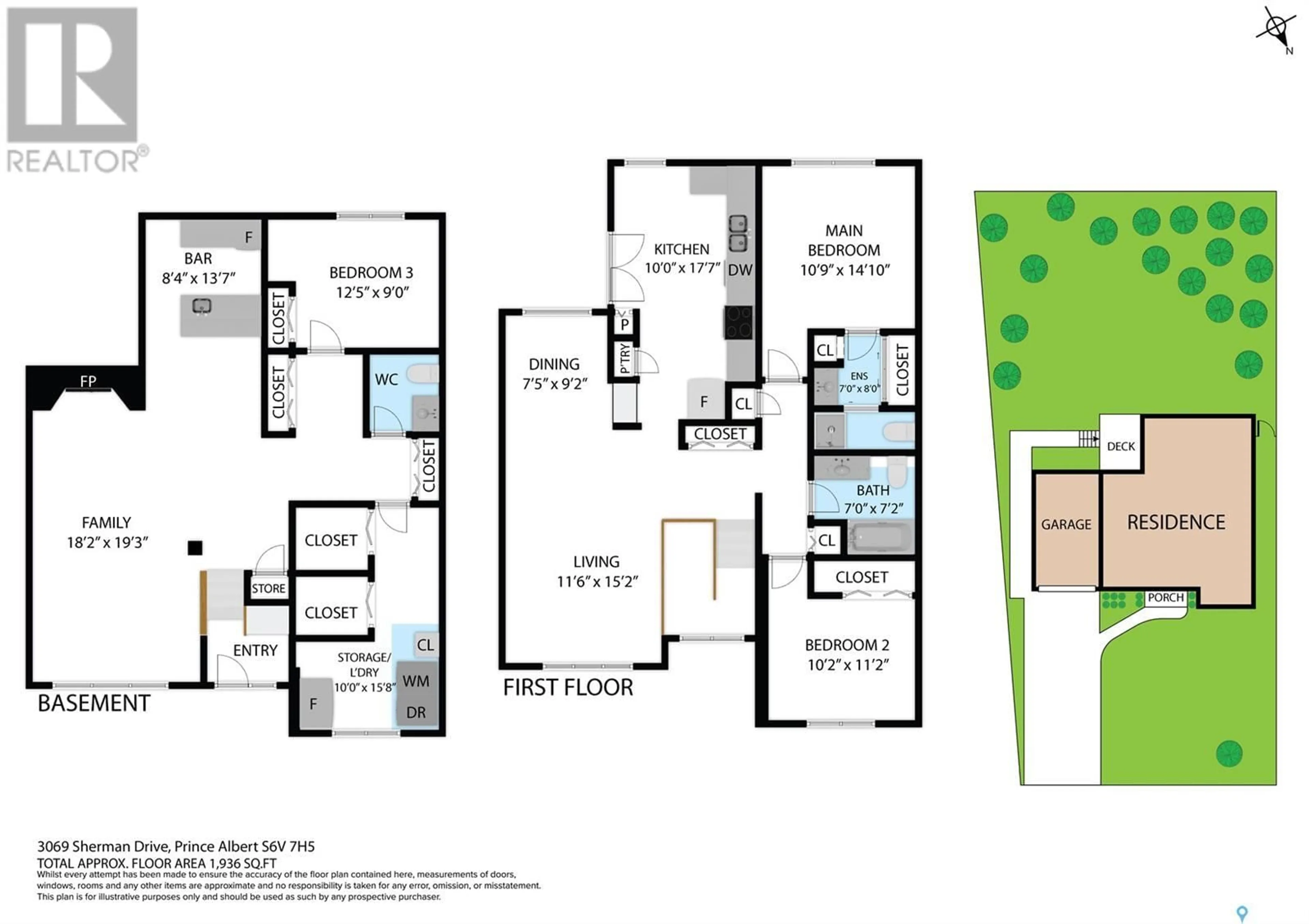 Floor plan for 3069 Sherman DRIVE, Prince Albert Saskatchewan S6V7H5