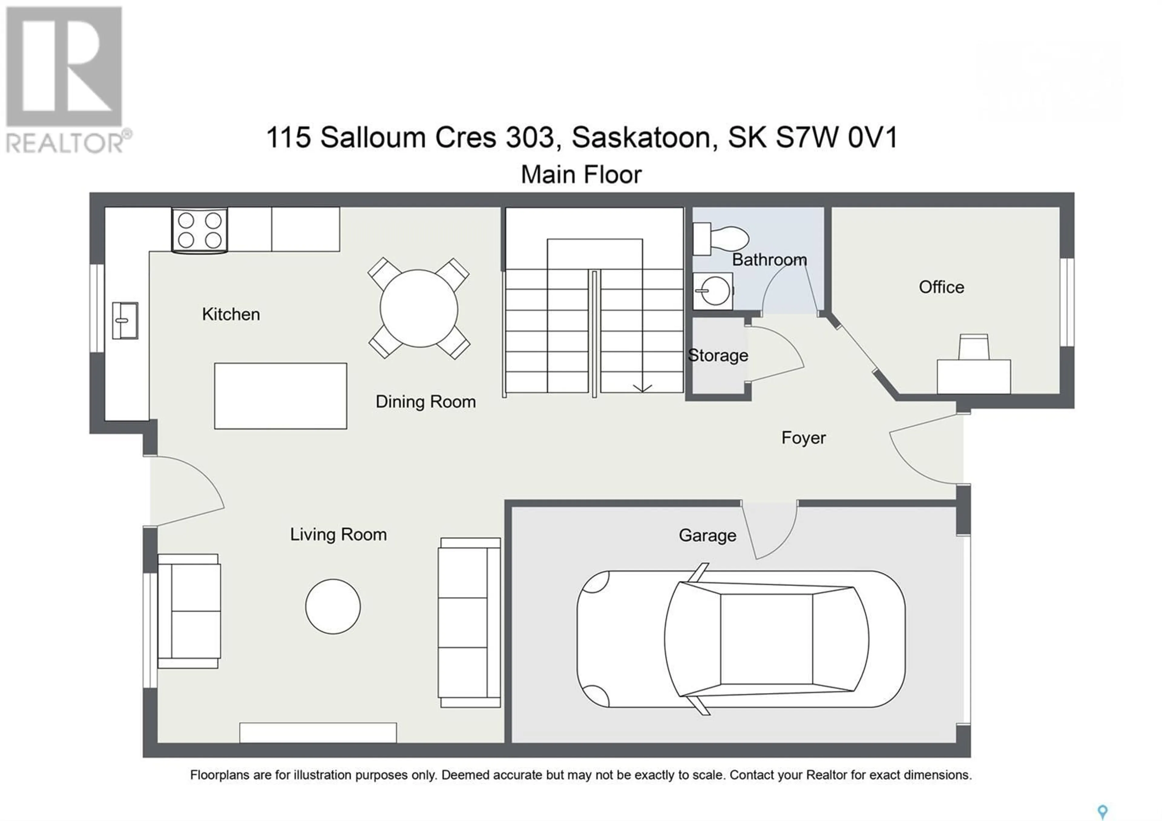 Floor plan for 303 115 Salloum CRESCENT, Saskatoon Saskatchewan S7W0V1