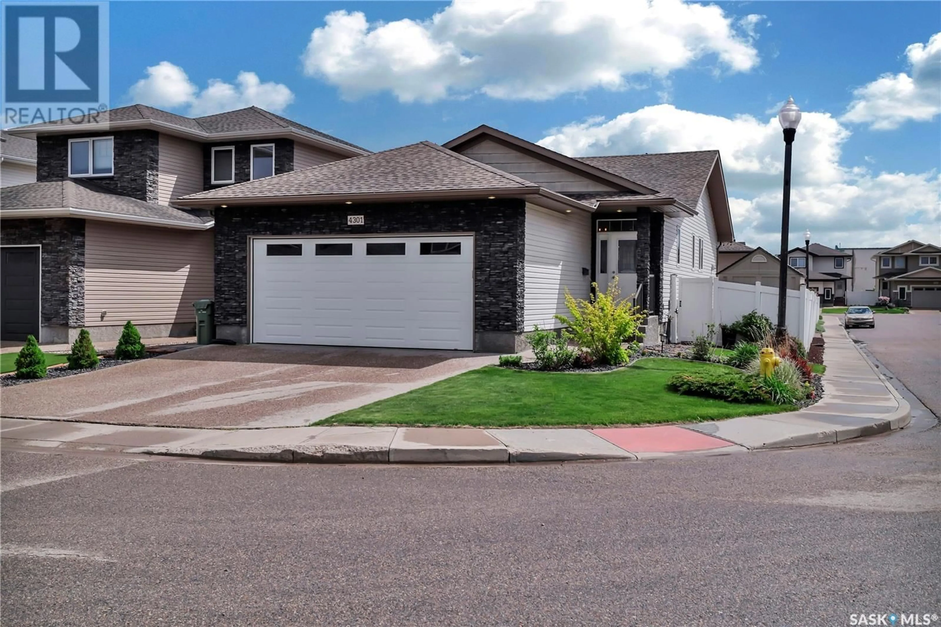 Frontside or backside of a home for 4301 Green Poplar LANE E, Regina Saskatchewan S4V1R1